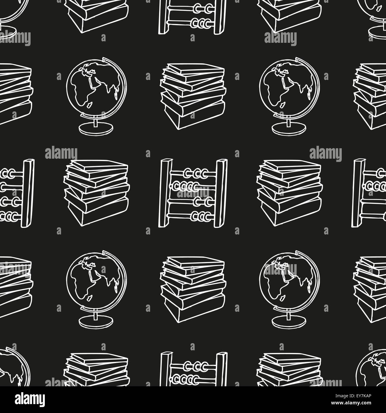School doodle seamless pattern Stock Vector Image & Art - Alamy