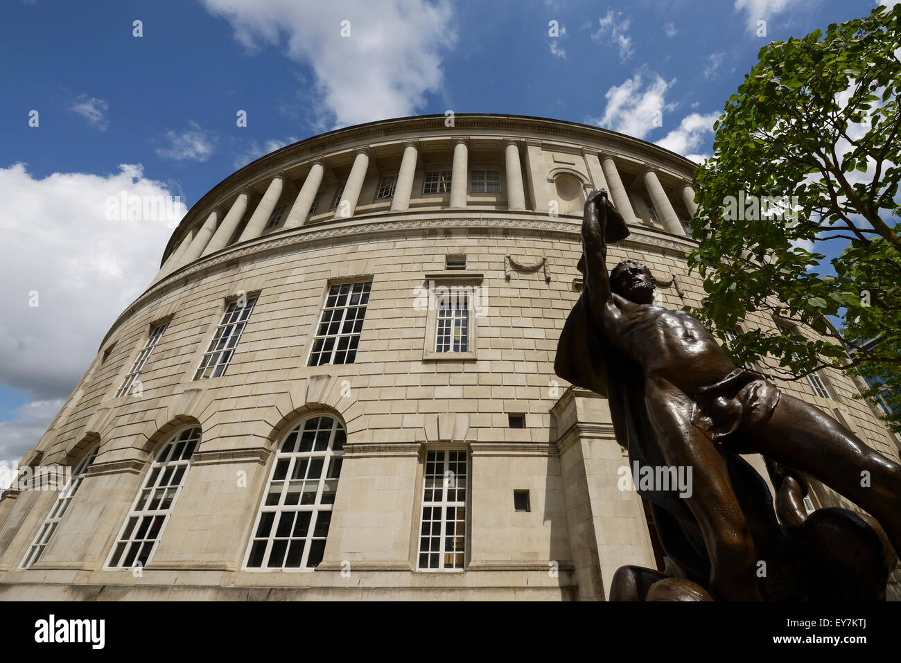 The exterior of Manchester Central Library in Manchester city centre UK Stock Photo