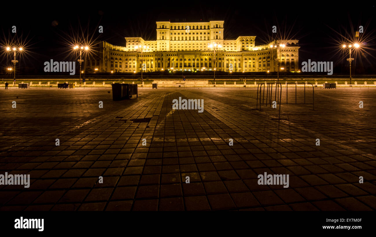 Bucharest Palace of the Parliament Stock Photo