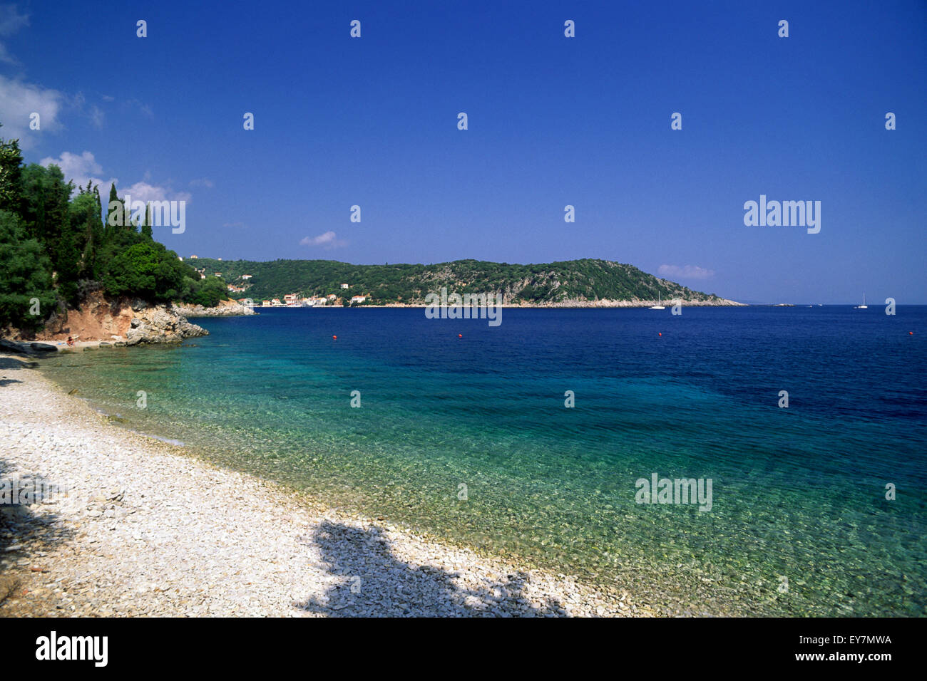 Greece, Ionian Islands, Ithaca, Kioni beach Stock Photo