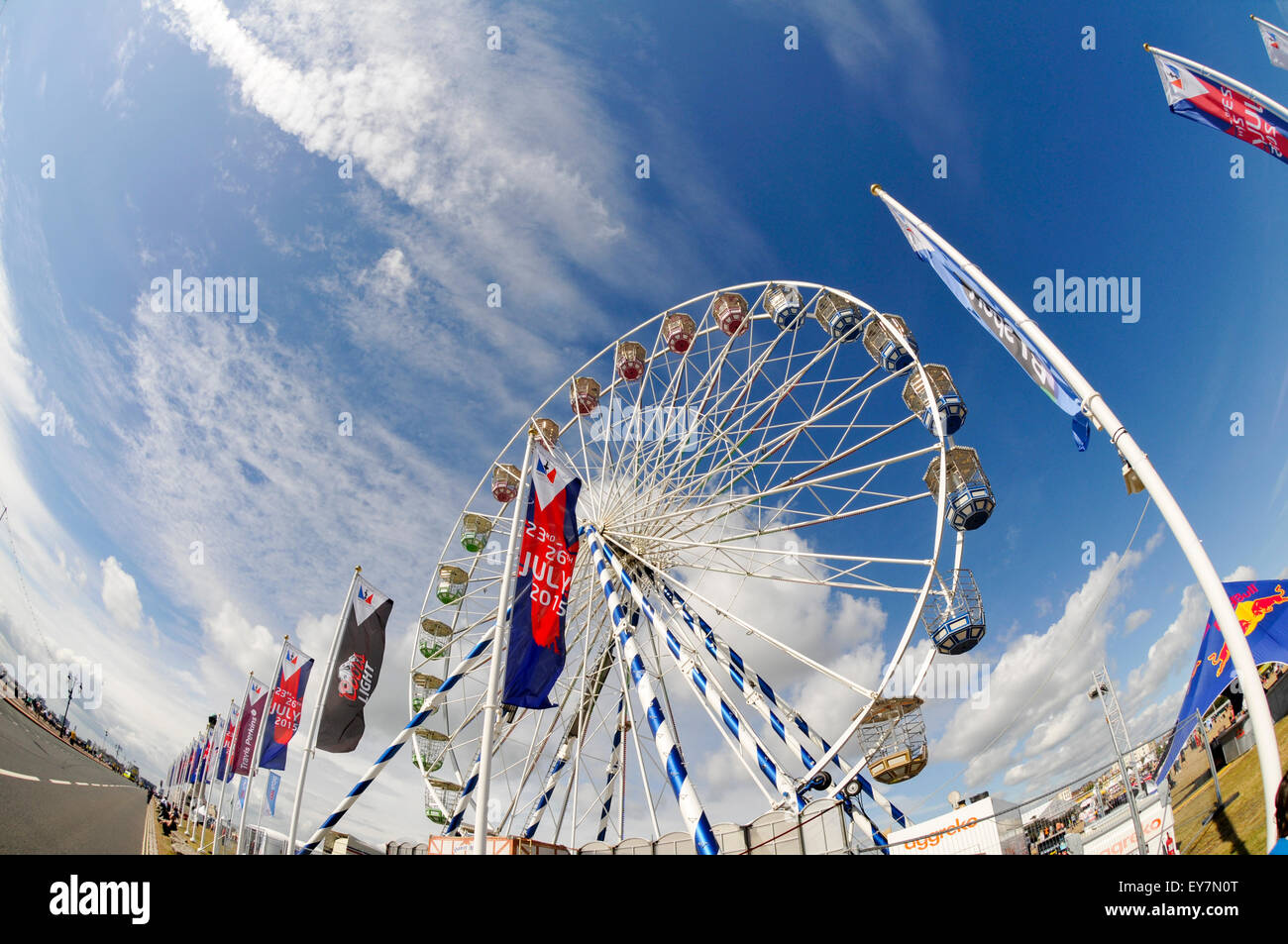 Portsmouth, UK. 23rd July, 2015. The Louis Vuitton America’s Cup World Series Portsmouth. The ferris wheel on the seafront in the 'fanzone'. Credit:  Rob Wilkinson/ Alamy Live News Stock Photo