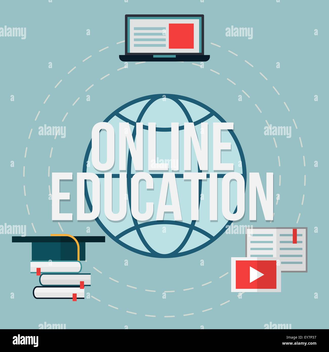 Online education concept Stock Vector Image & Art - Alamy