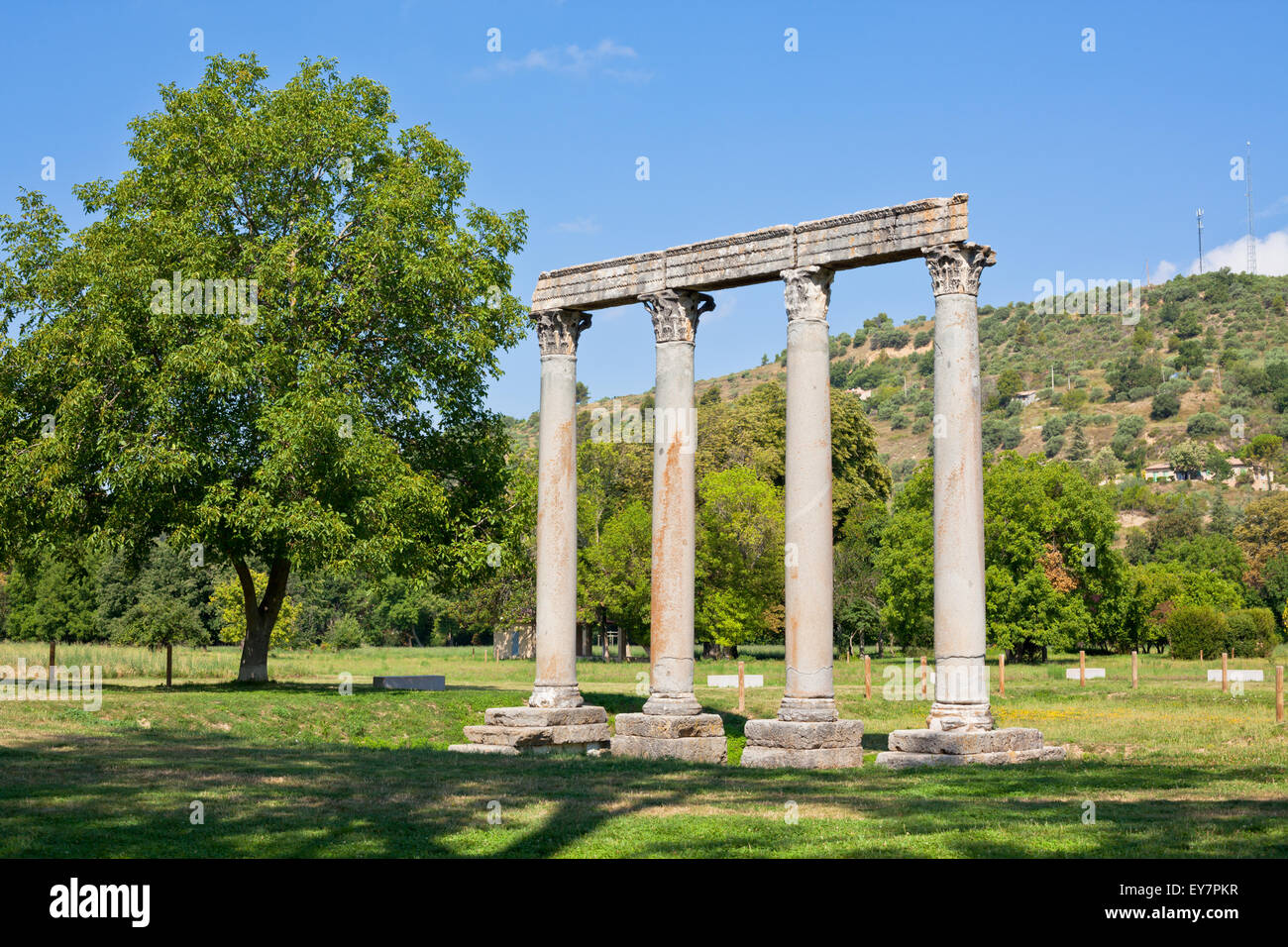 Ancient Roman Temple of Apollo in Riez, Alpes de Haute Provence, France Stock Photo