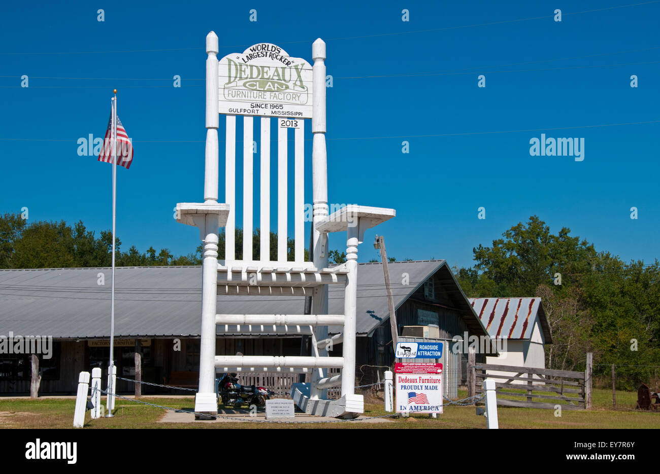 World's largest rocking chair Stock Photo