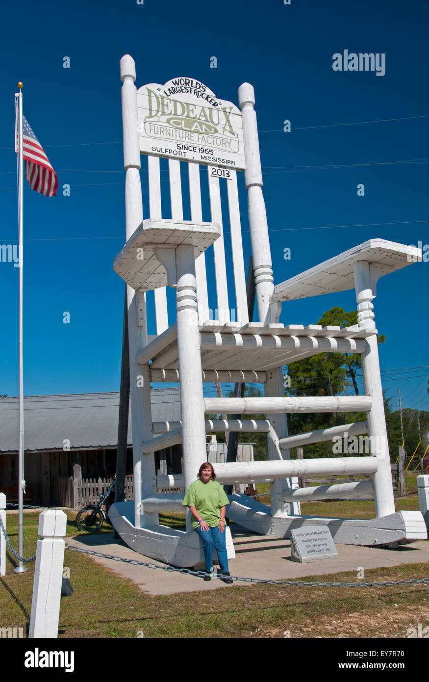 World's Largest Rocking Chair Stock Photo
