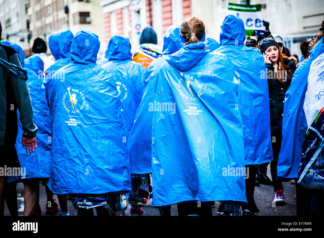 marathon runners at New York International Marathon 2014 Stock Photo