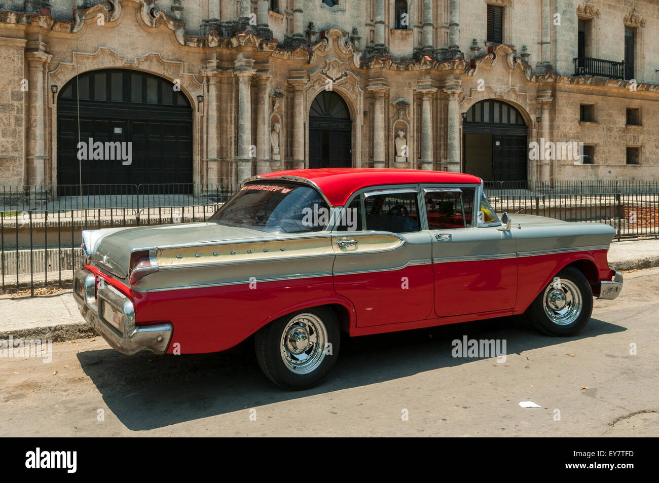 1957 Mercury Car in Havana, Cuba Stock Photo