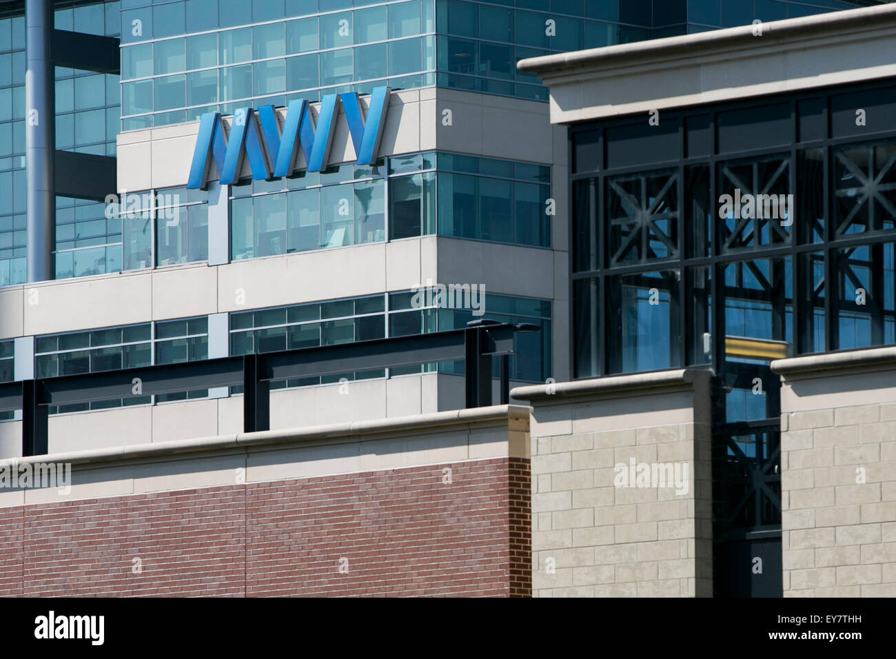 A logo sign outside of the headquarters of the WestRock Company in