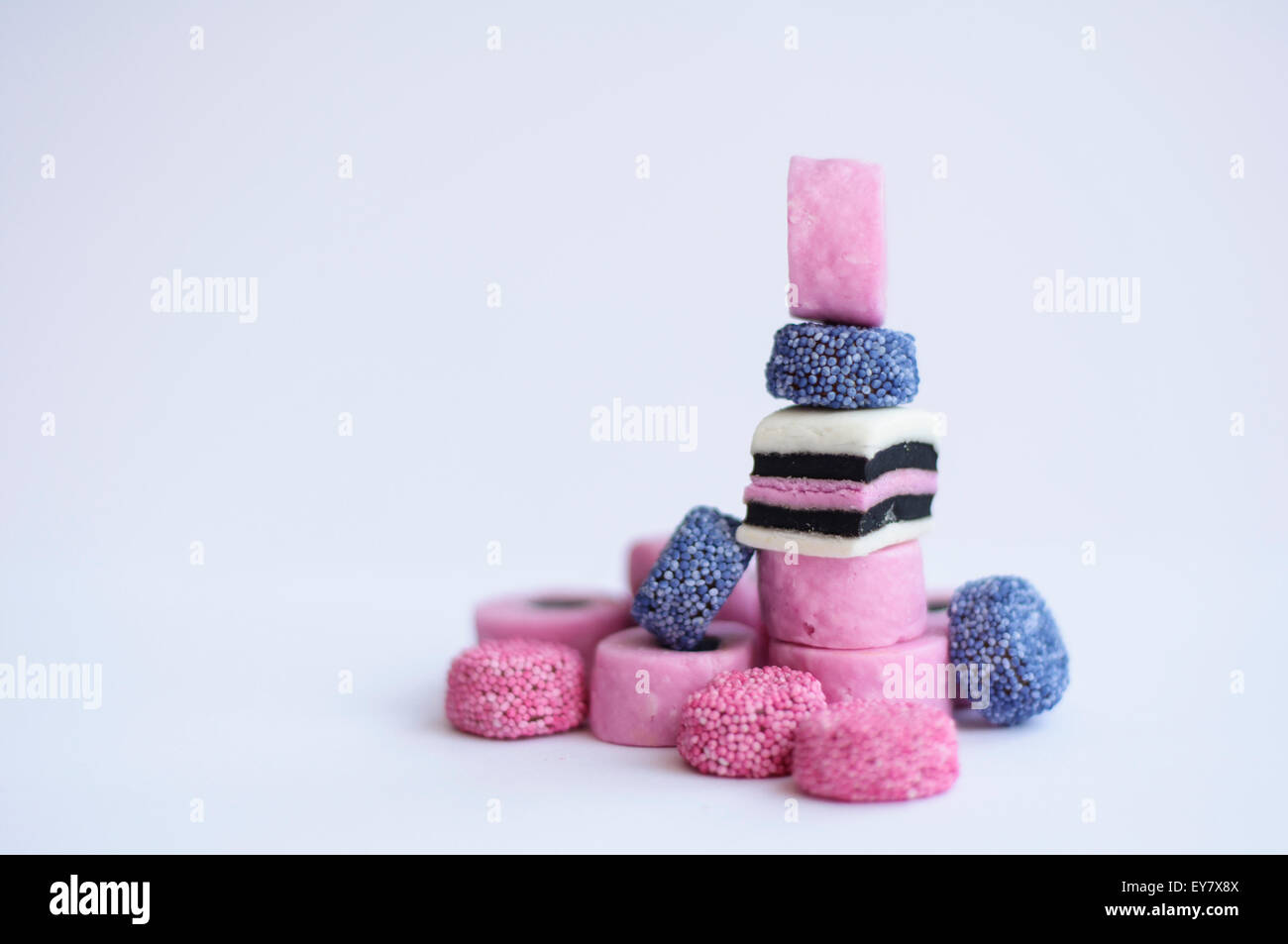 Liquorice allsorts Stock Photo - Alamy