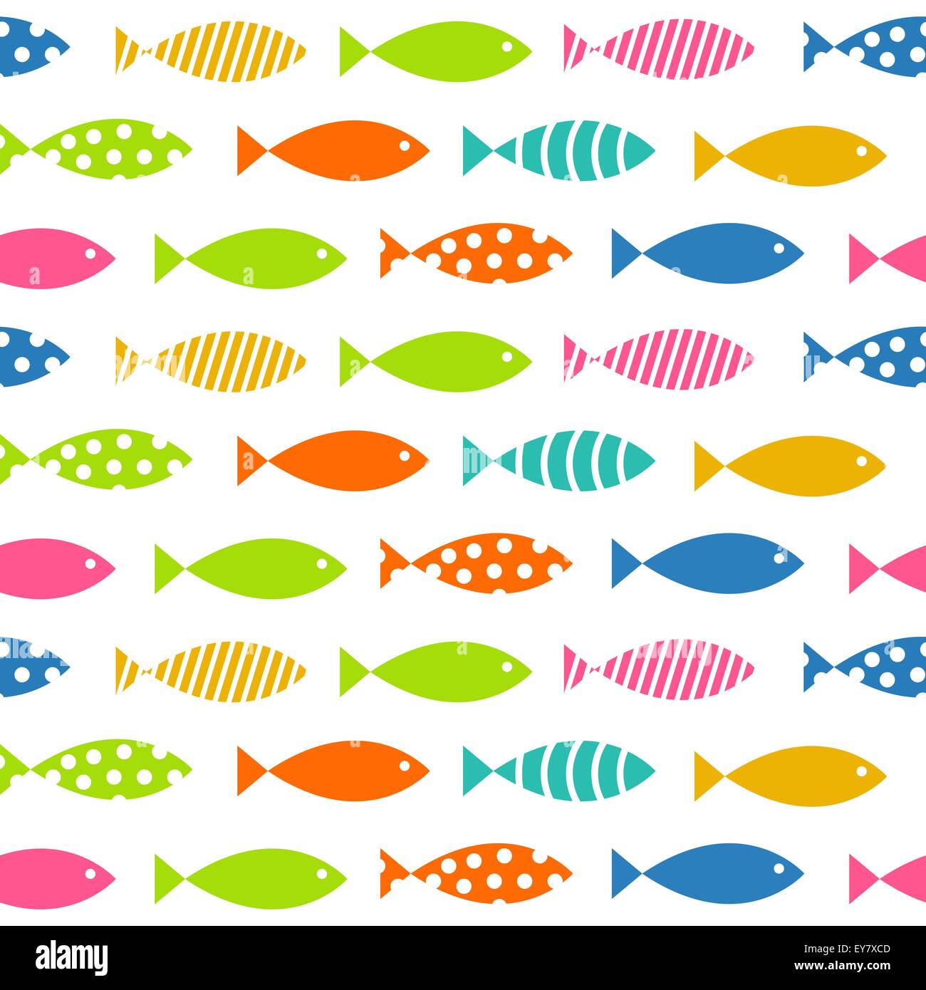 Mult Fish Seamless Pattern Background Vector Illustration Stock Vector ...