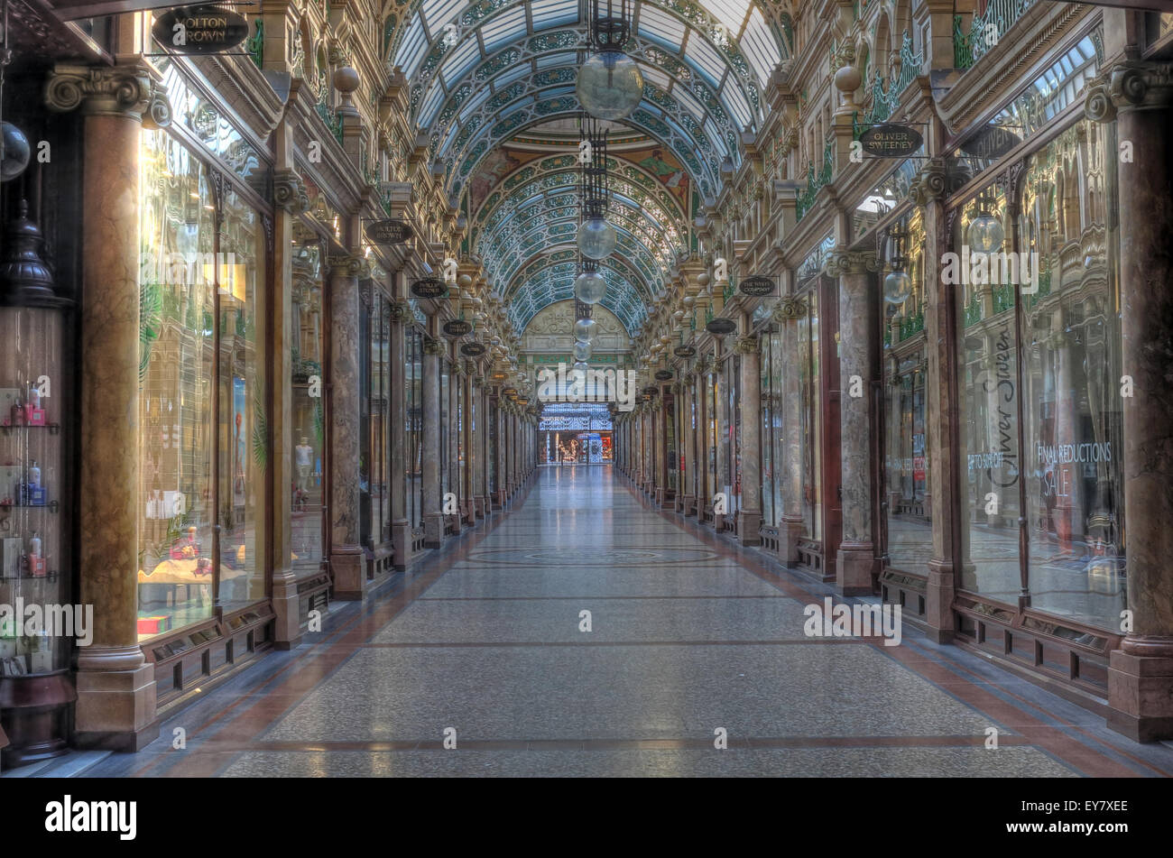 County Arcade,Leeds City Centre,West Yorkshire, England,UK Stock Photo