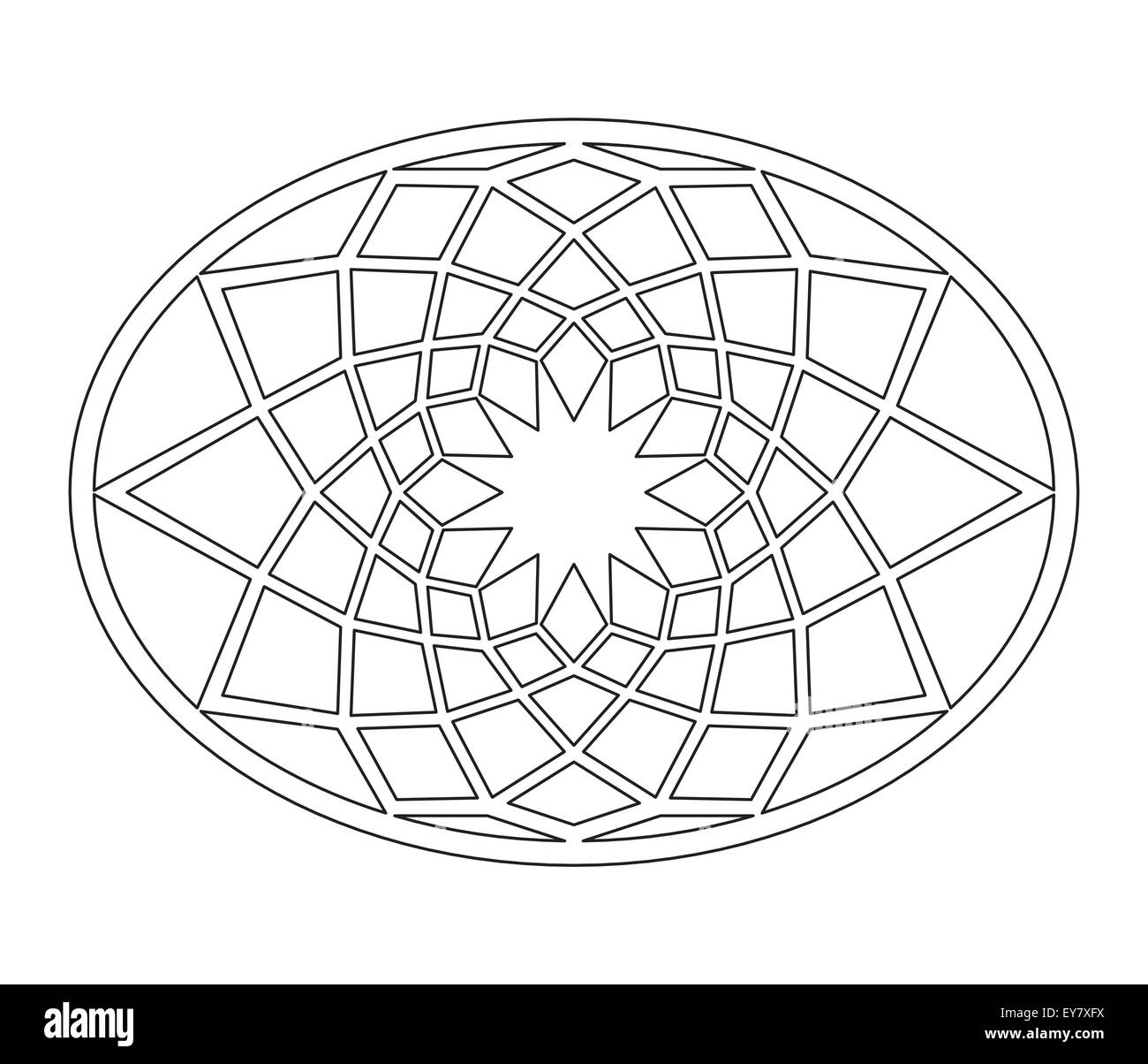Geometric Design Of Capitolium Floor Decor Stock Vector Art