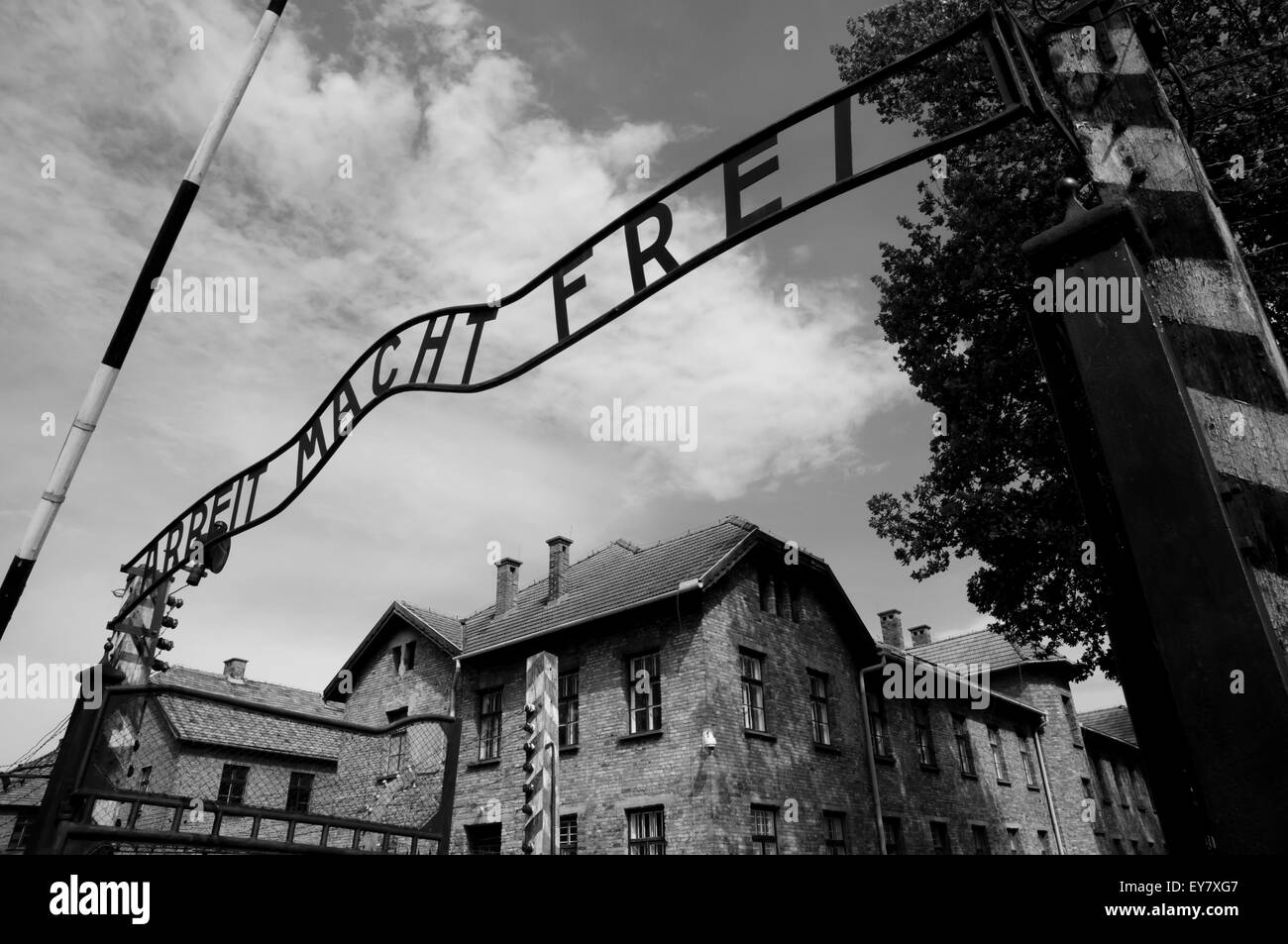 Auschwitz Concentration Camp - Poland Stock Photo