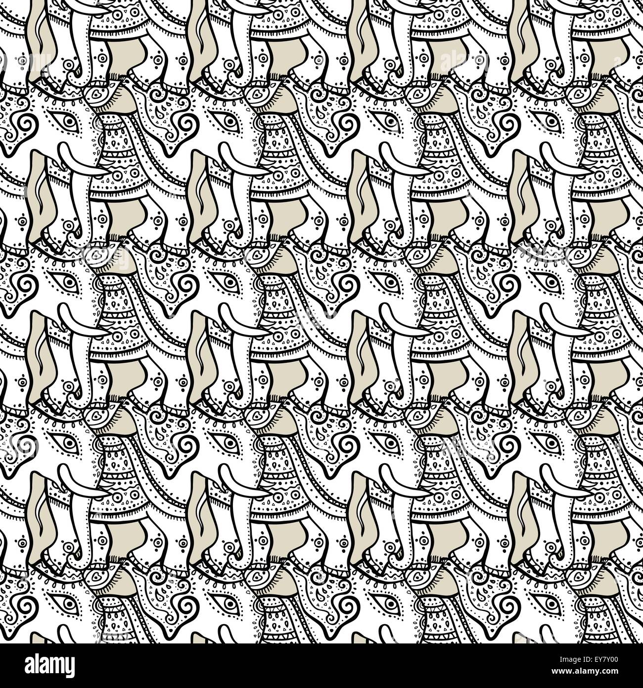 Elephants. Seamless pattern Stock Vector Image & Art - Alamy
