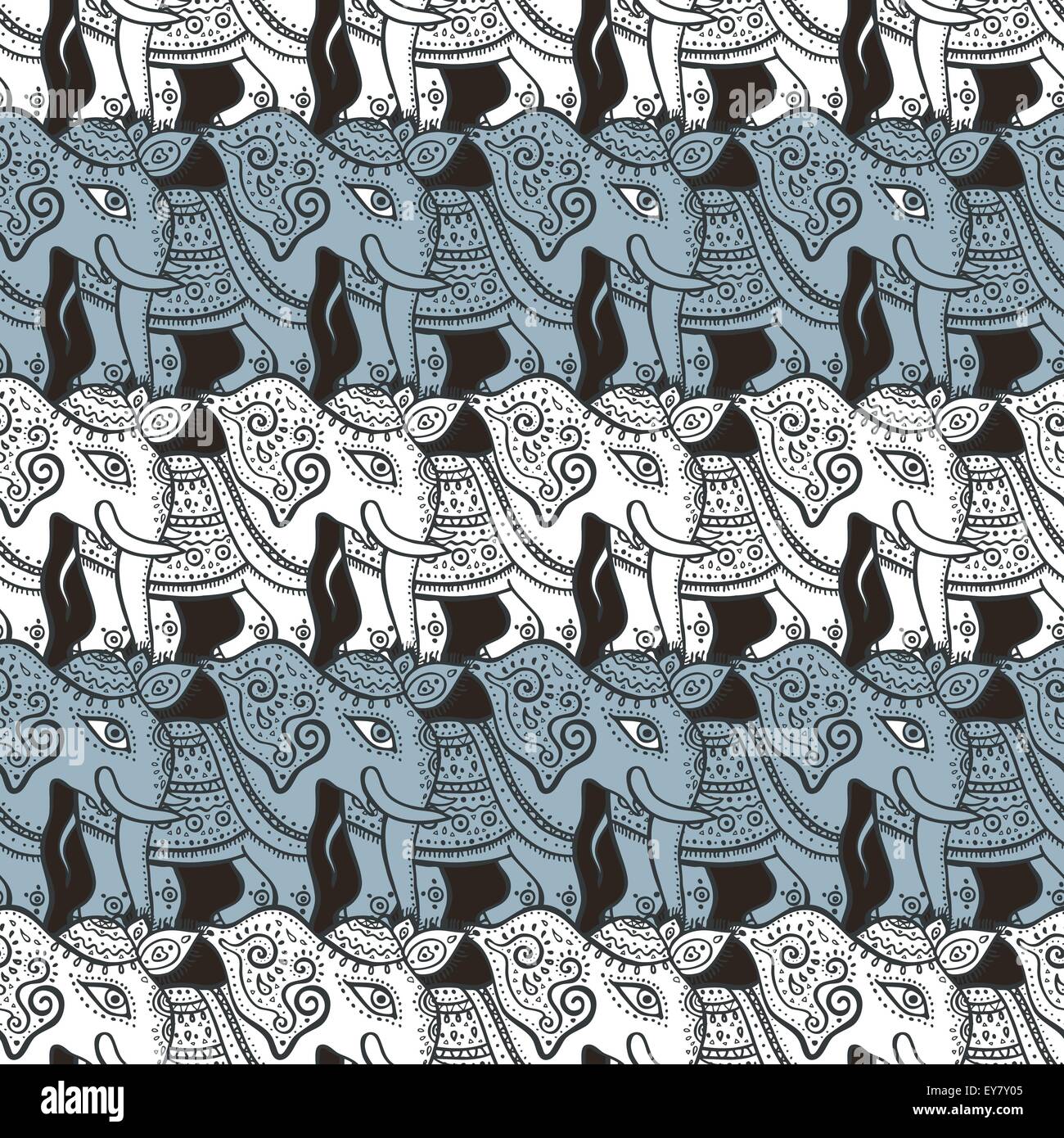 Elephants. Seamless pattern Stock Vector Image & Art - Alamy