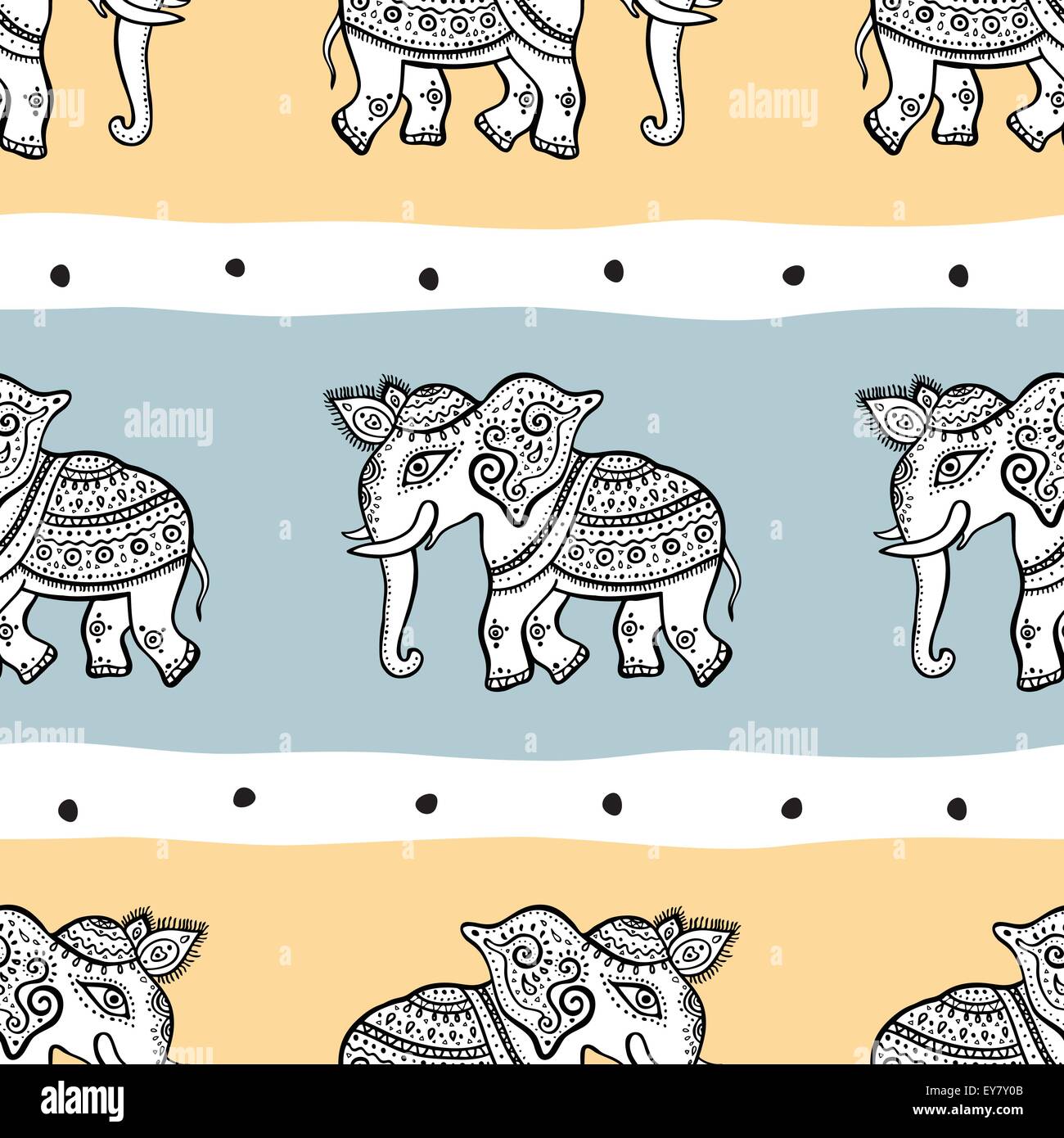 Elephants. Seamless pattern Stock Vector Image & Art - Alamy