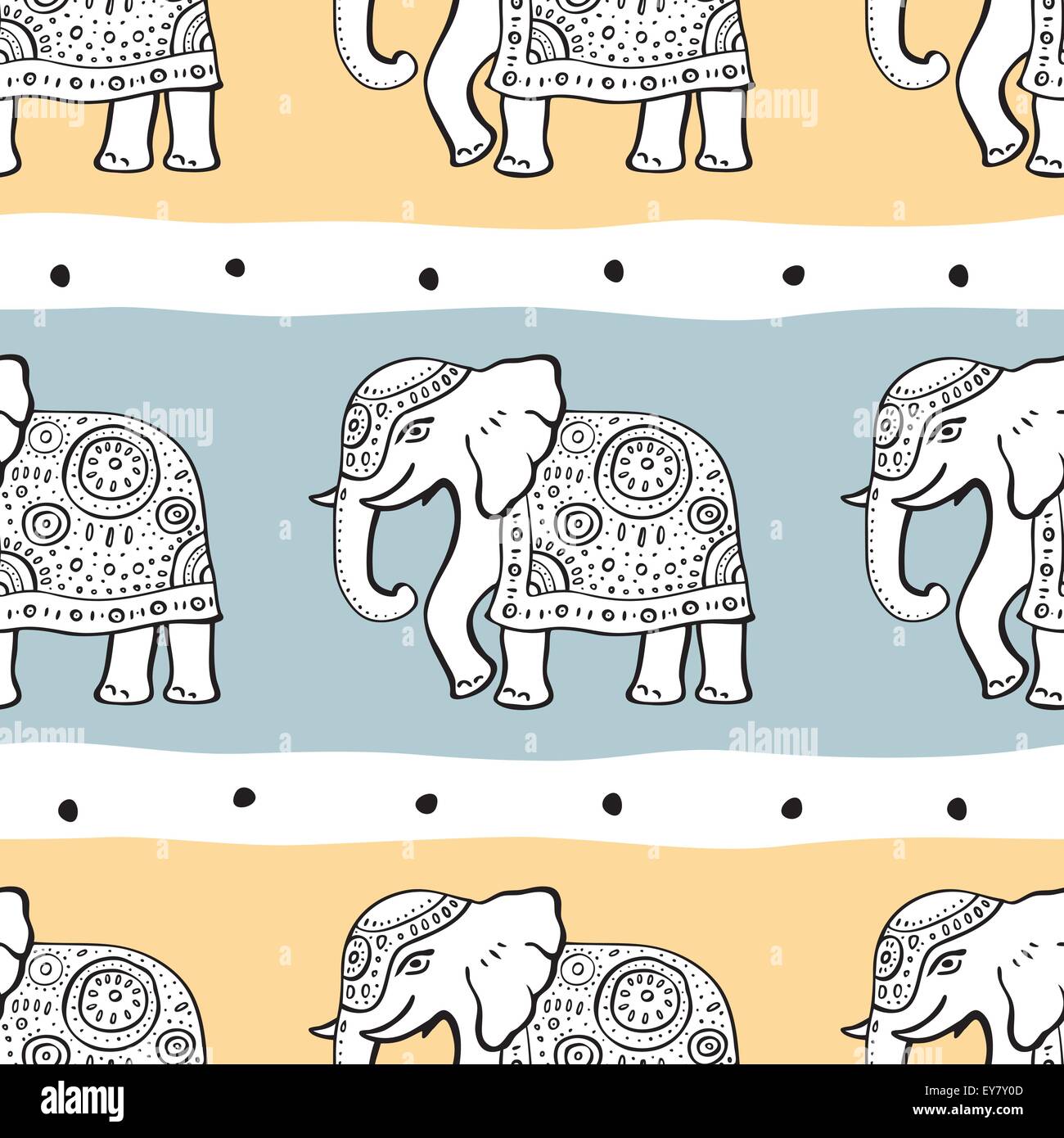 Elephants. Seamless pattern Stock Vector Image & Art - Alamy