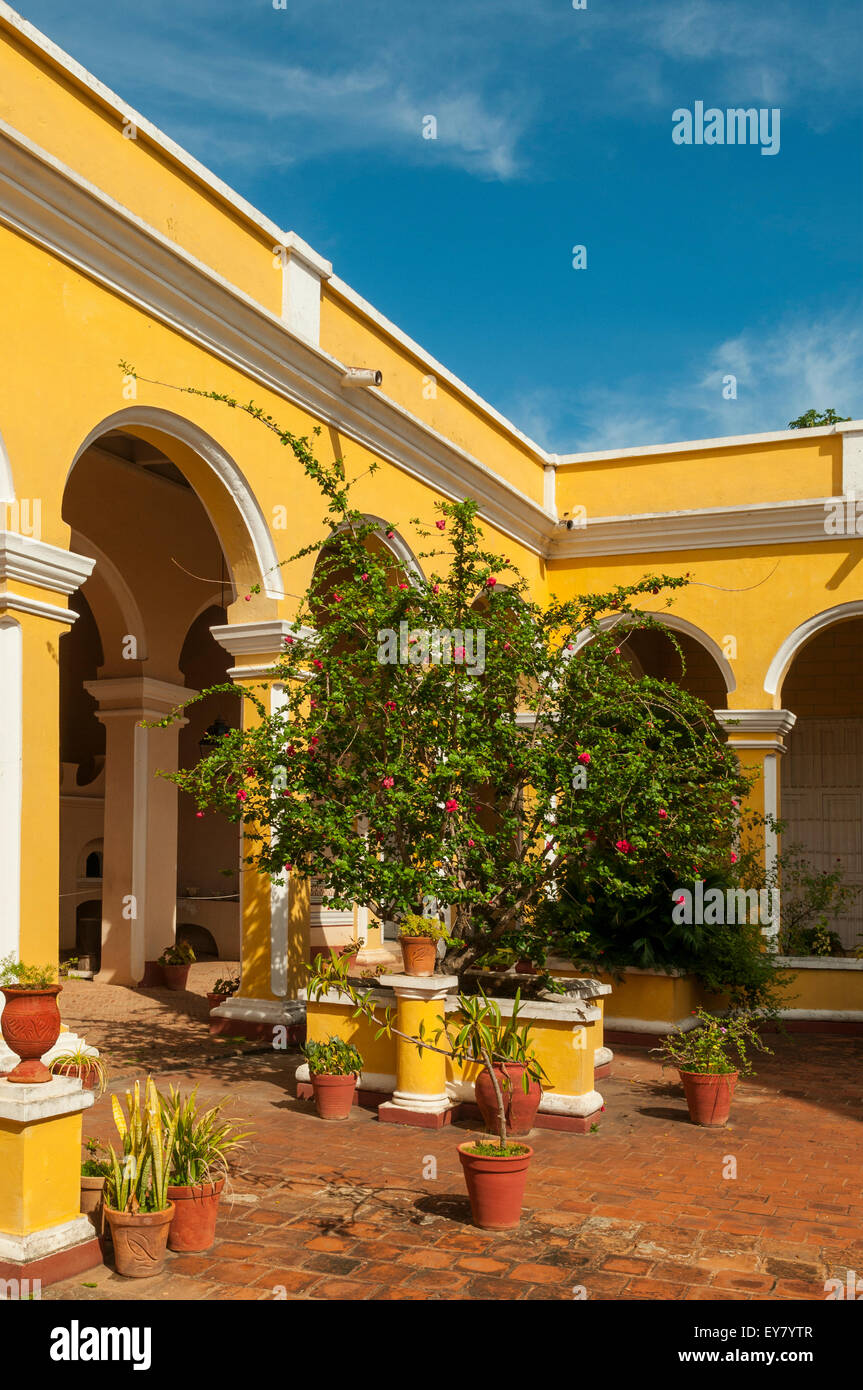 Courtyard of Museo de Historia, Trinidad, Cuba Stock Photo