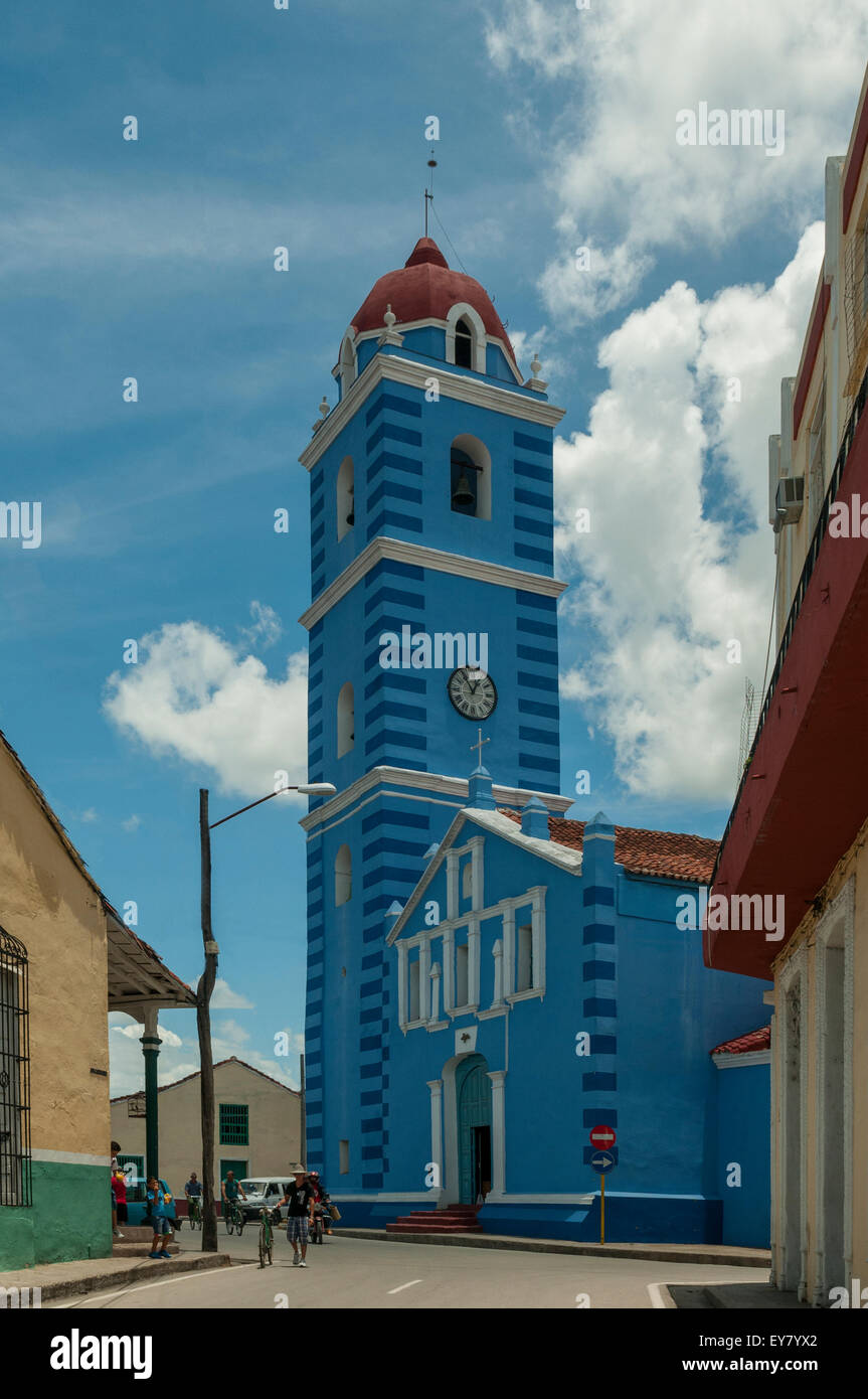 Iglesia Parroquial Mayor del Espiritu Santo, Sancti Spiritus, Cuba Stock Photo