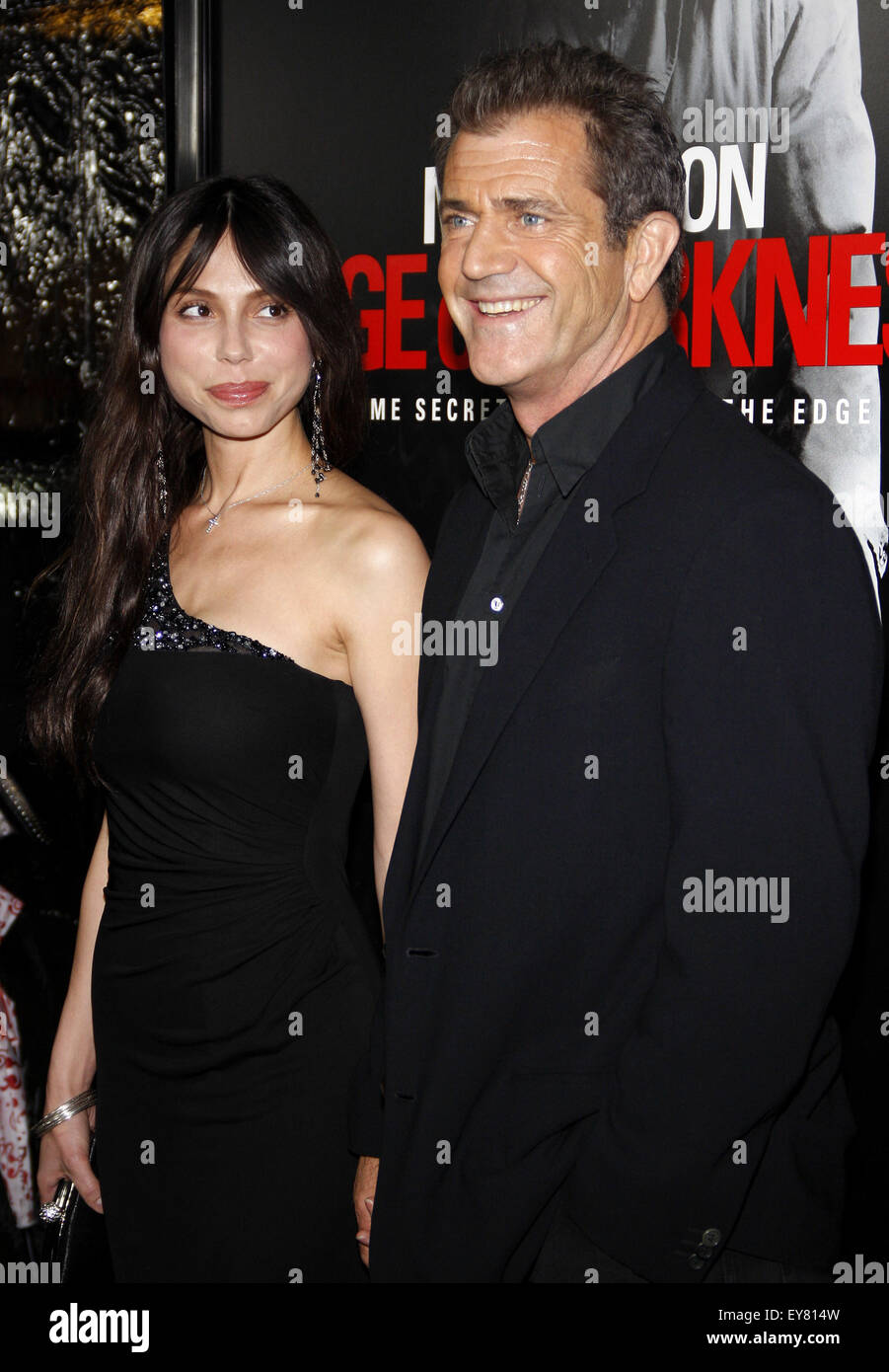 Mel Gibson and Oksana Grigorieva at the Los Angeles premiere