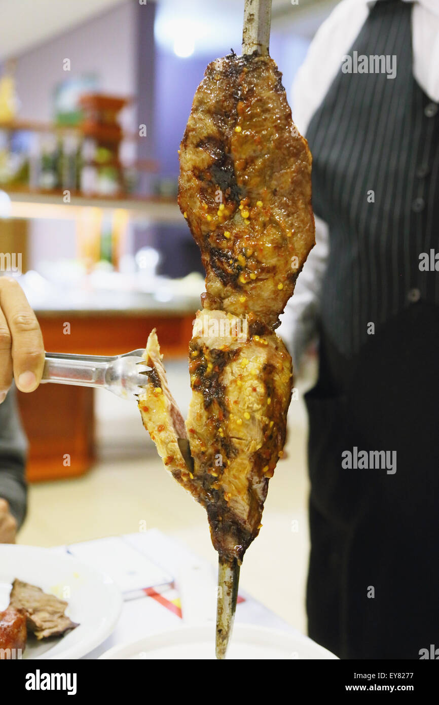 Churrasco Picanha Brazilian Barbecue Isolated Stock Image - Image of  eating, fire: 66395801