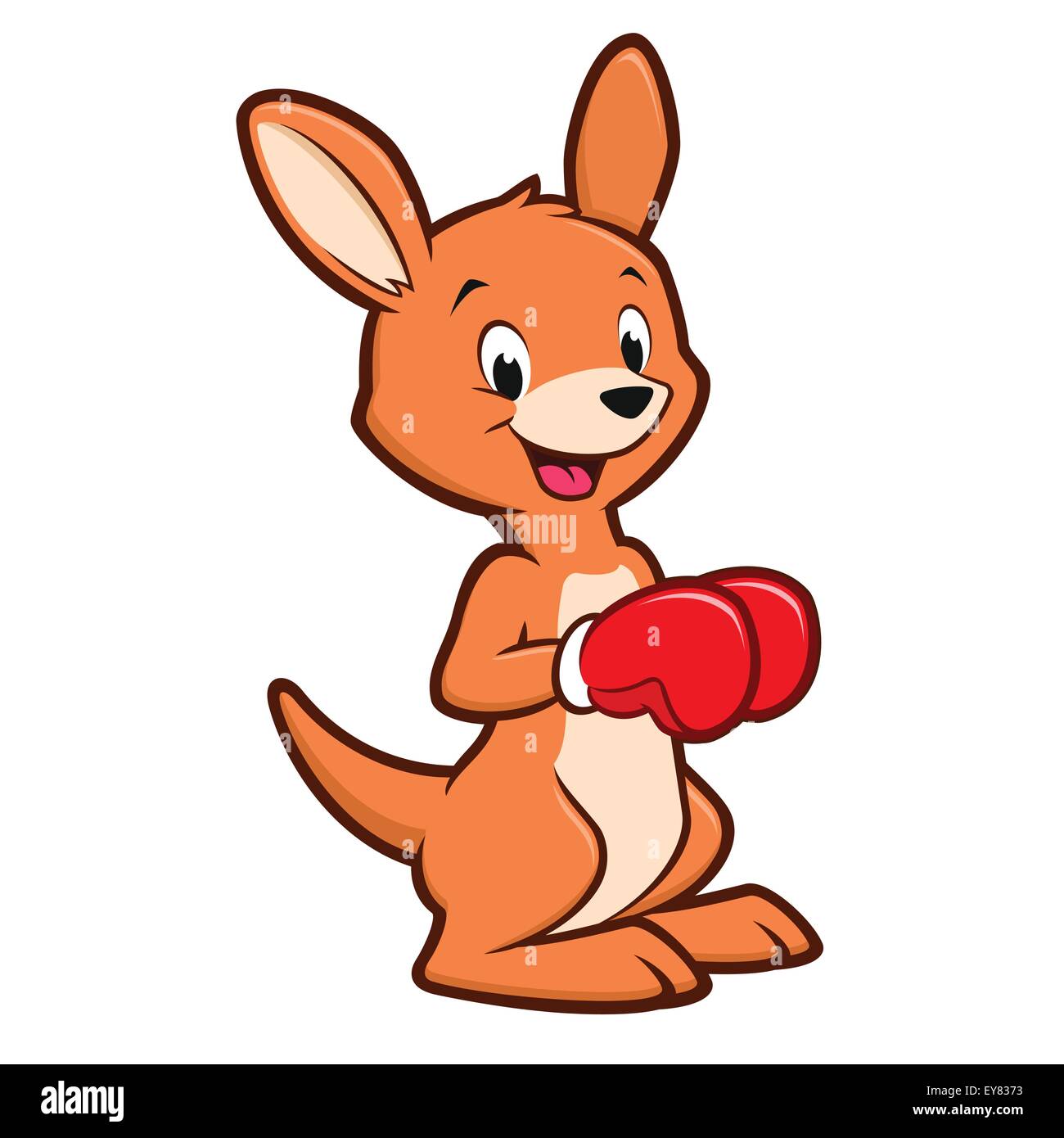 Cartoon Baby Kangaroo Stock Vector Image & Art - Alamy
