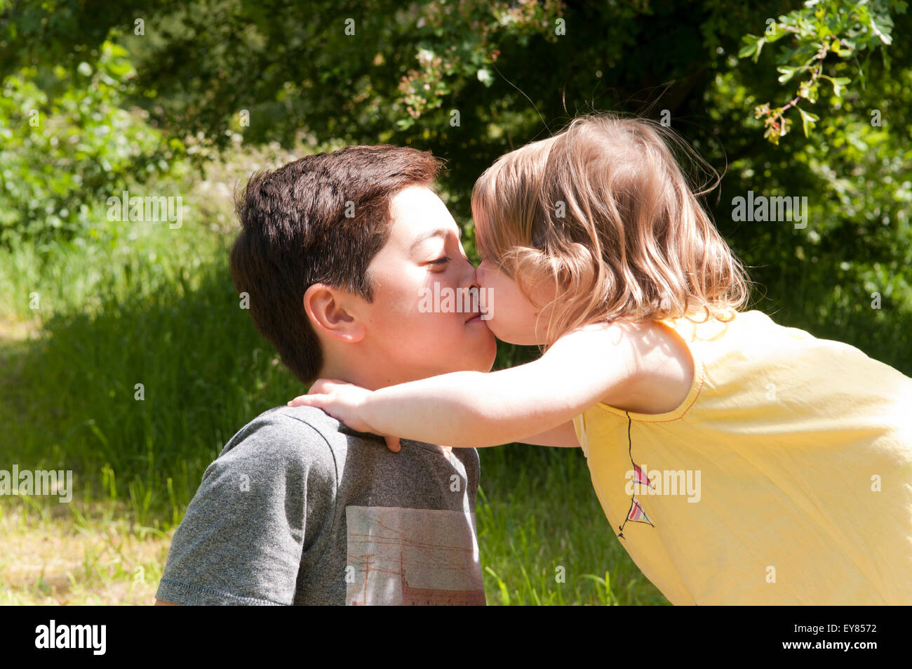 A Boy And A Girl Kissing