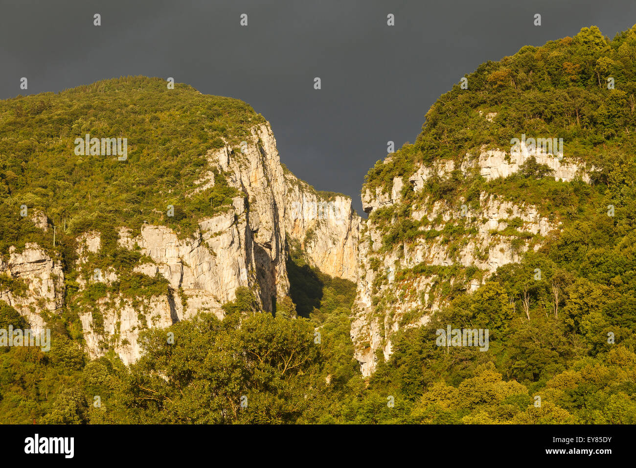 View. Gorges du Nan. France. Europe Stock Photo