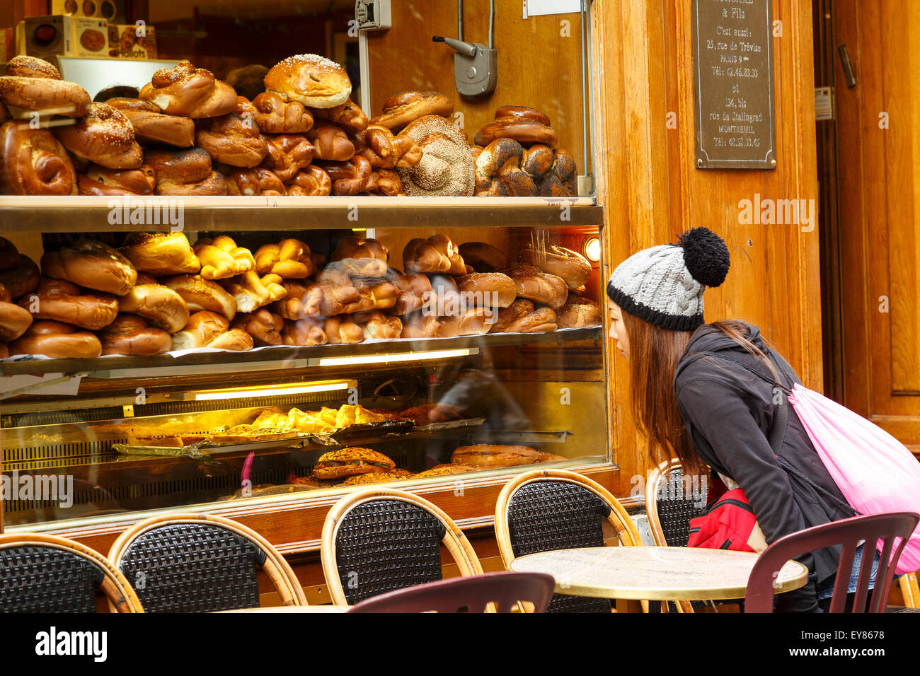 Rosiers street. Jewish Quarter. Paris. France. Europe Stock Photo