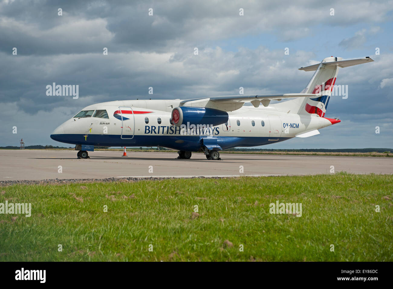 British Airways - Sun Air franchise Dornier 328-310 Jet aircraft.  SCO 9999. Stock Photo