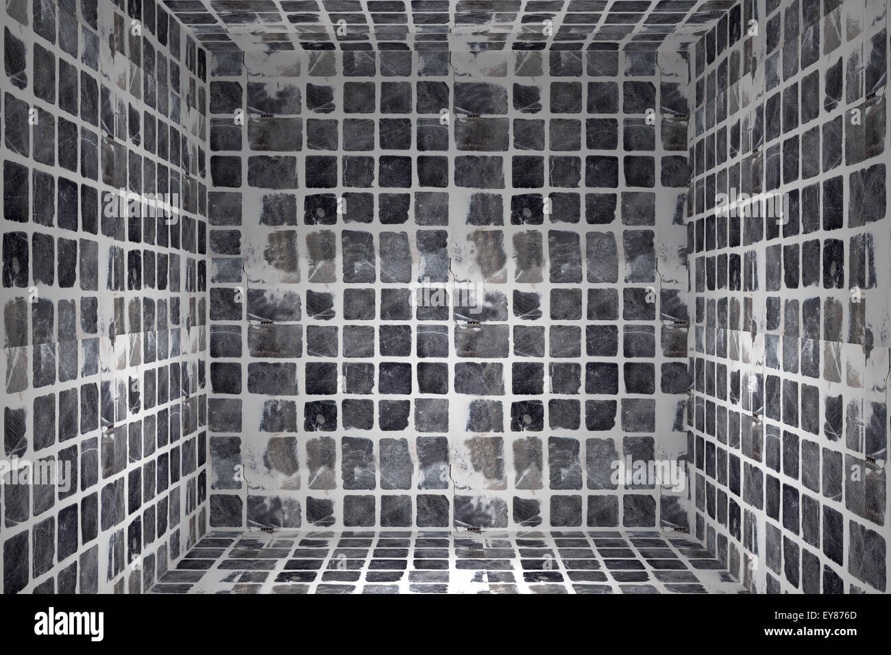 3d rendering of an abstract tiles cube background Stock Photo - Alamy