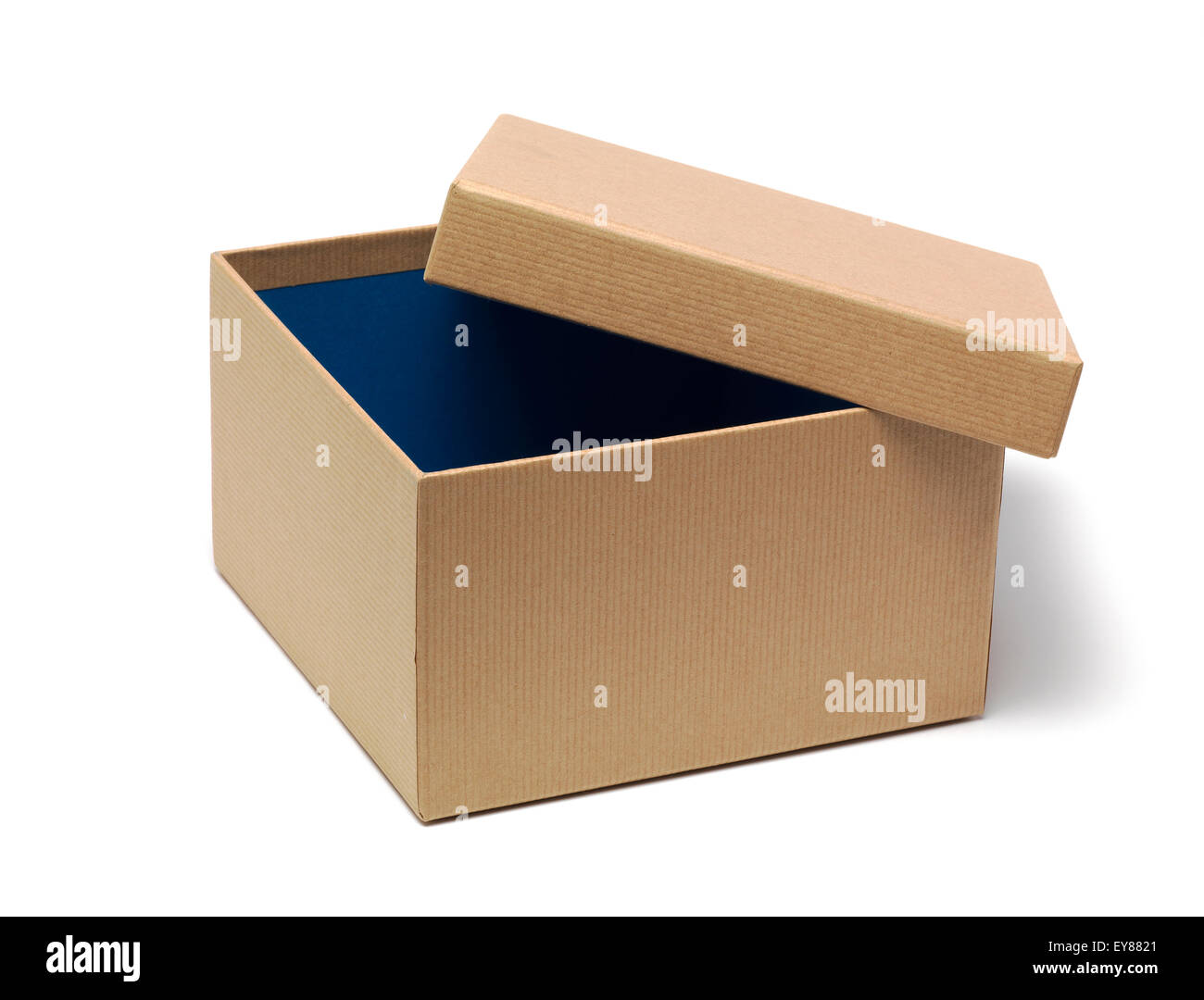 Open Cardboard Box Stock Photo