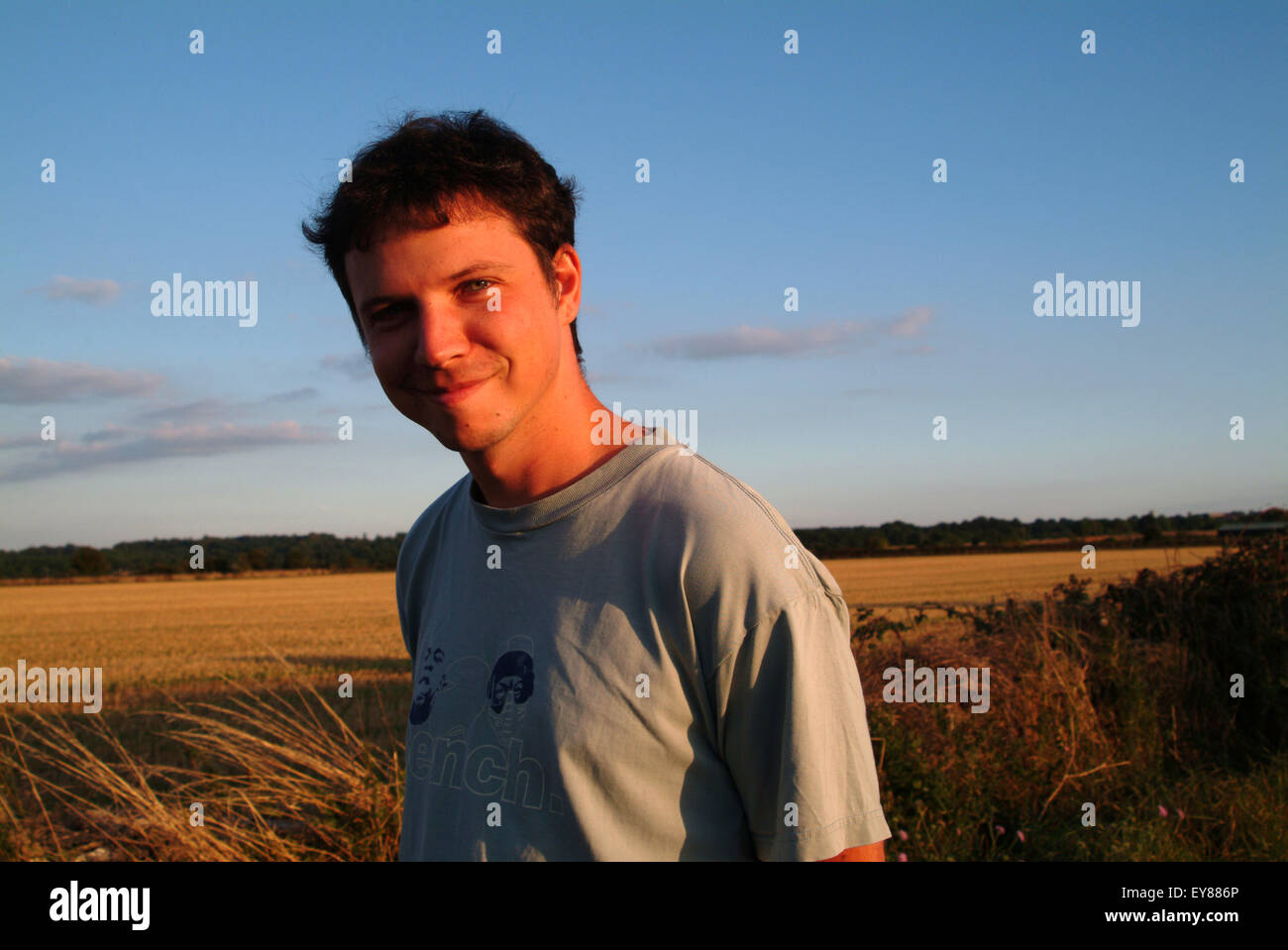 Man walking down country lane hi-res stock photography and images - Alamy
