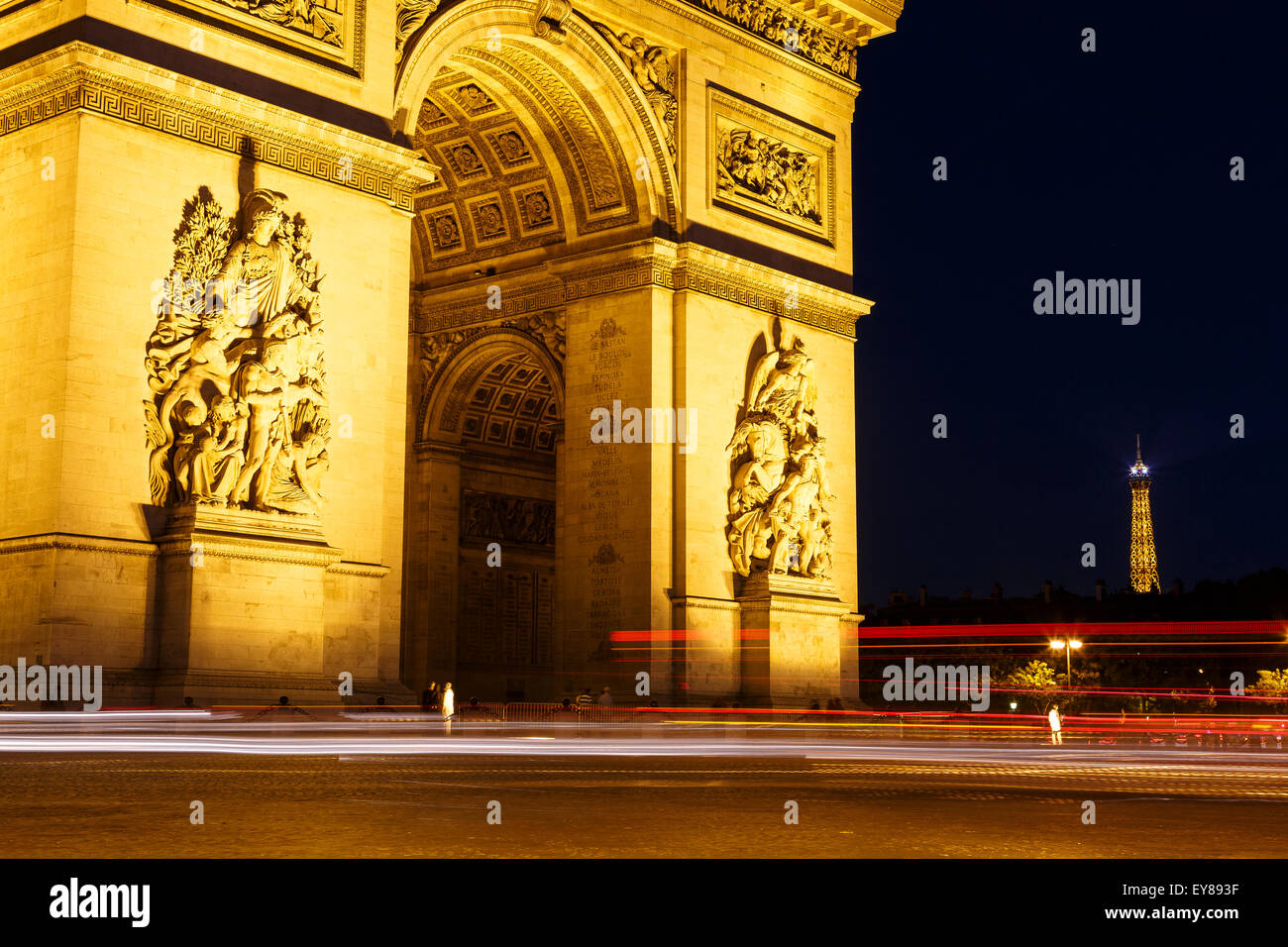 Arch of Triumph of the Star. Paris. France. Europe Stock Photo