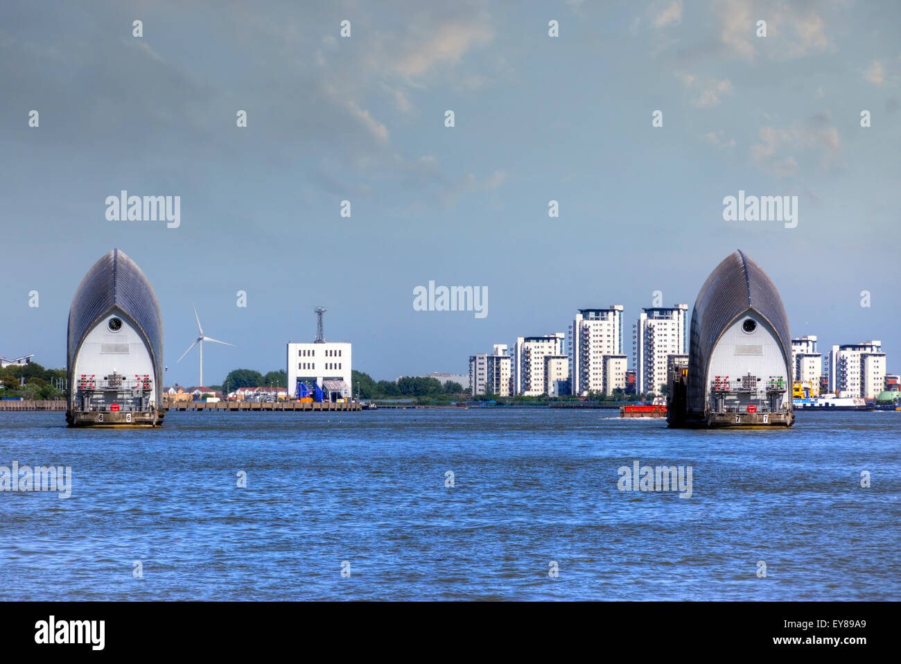 Thames Barrier, London, England, UK Stock Photo