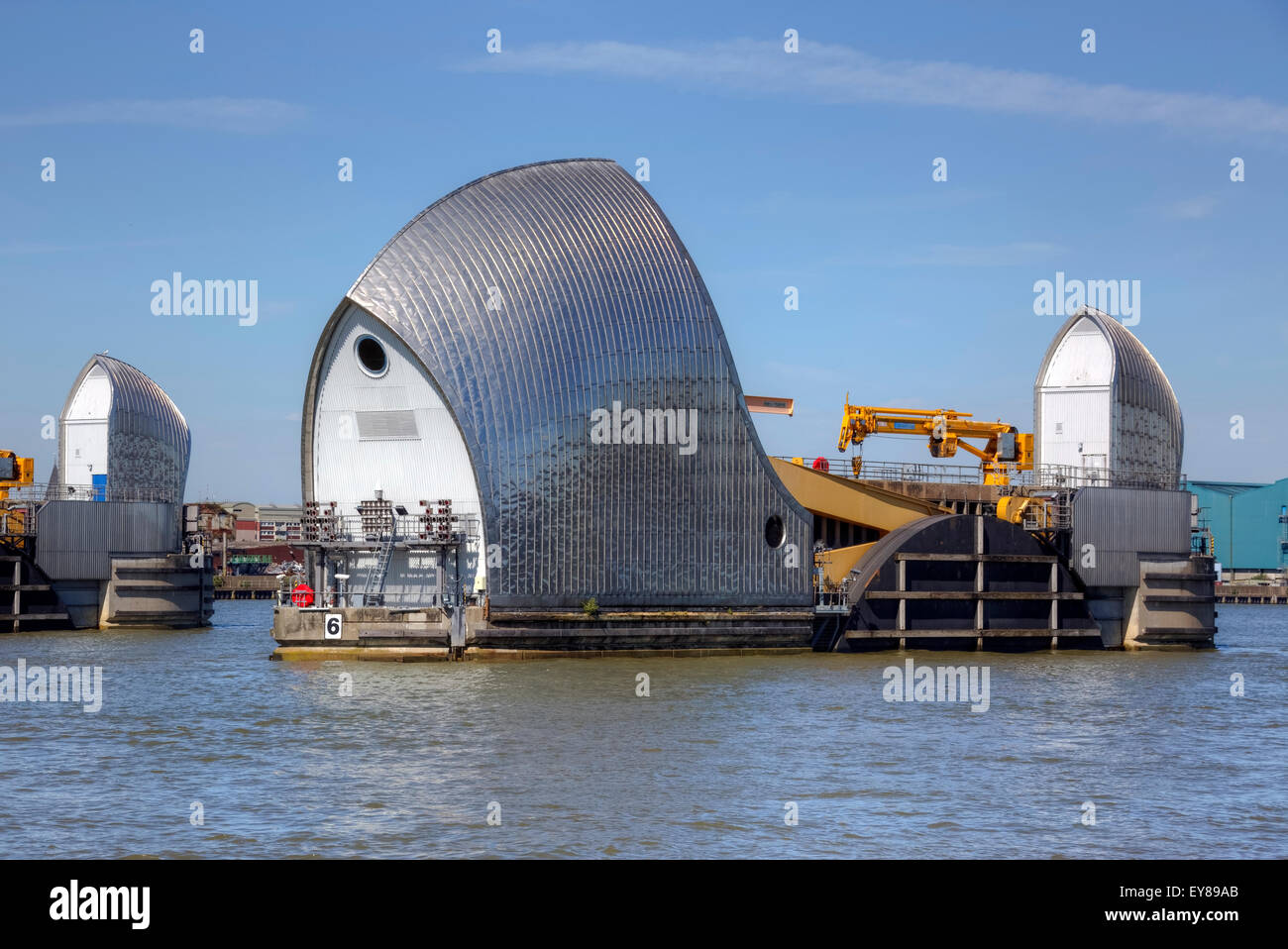 Thames Barrier, London, England, UK Stock Photo