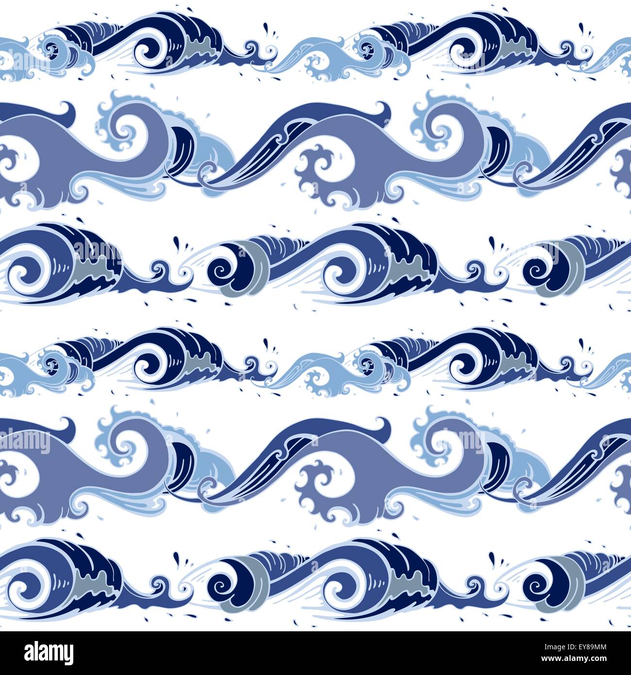 Sea waves. Seamless background Stock Vector Image & Art - Alamy