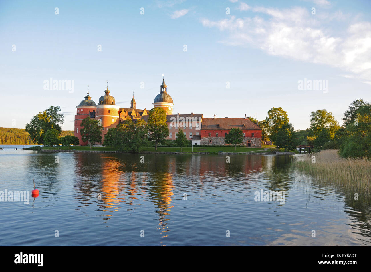 Gripsholm Castle near Lake Mälaren at the town of Mariefred in Södermanland Province in south central Sweden Stock Photo