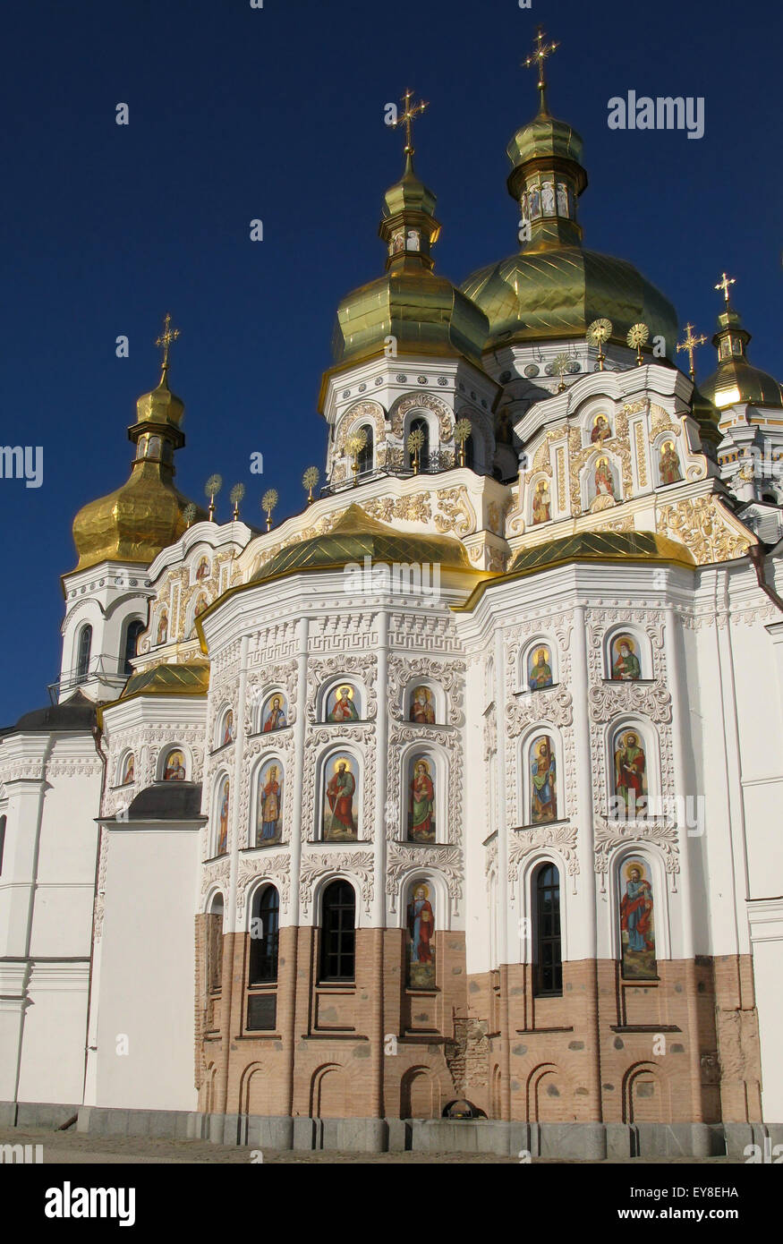 Assumption cathedral in Pecherskaya Lavra monastery - religious edifice. Kiev, Ukraine. Stock Photo