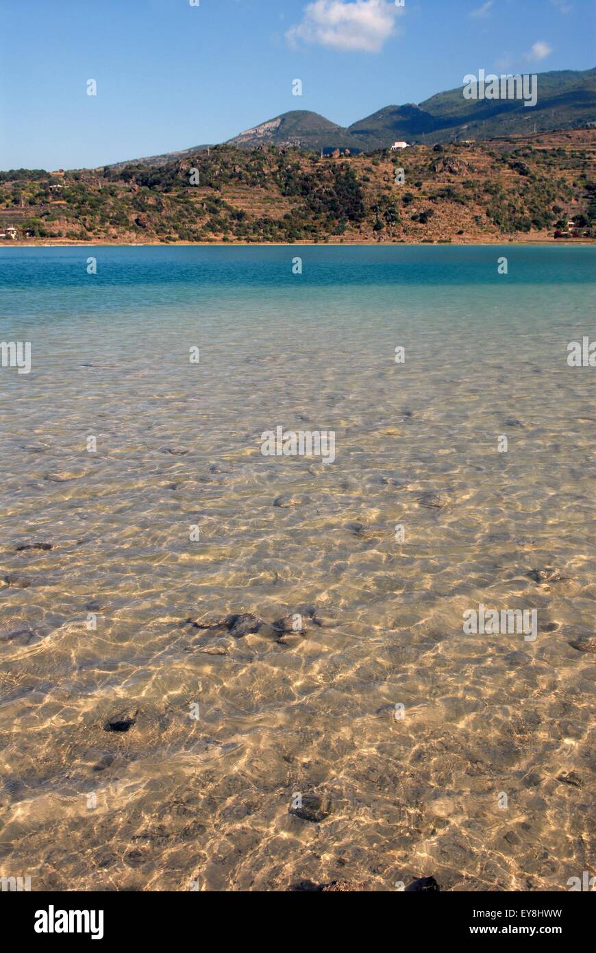 island of Pantelleria (Sicily, Italy), lake Mirror of Venus, volcanic