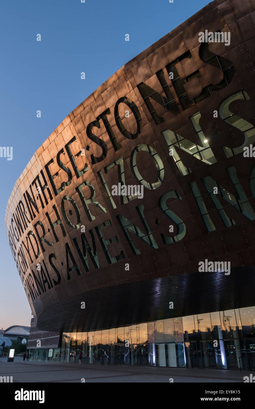 Canolfan Mileniwm Cymru. The Cardiff Millenium Centre. Stock Photo