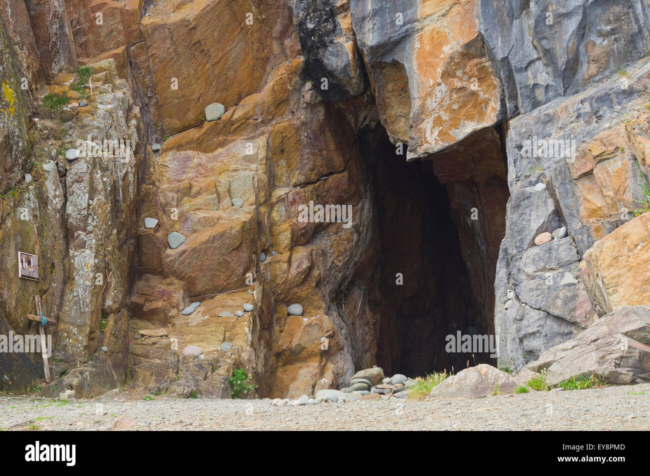 Saint Ninian's Cave, Port Castle Bay, Machars Coastline, Nr Whithorn ...