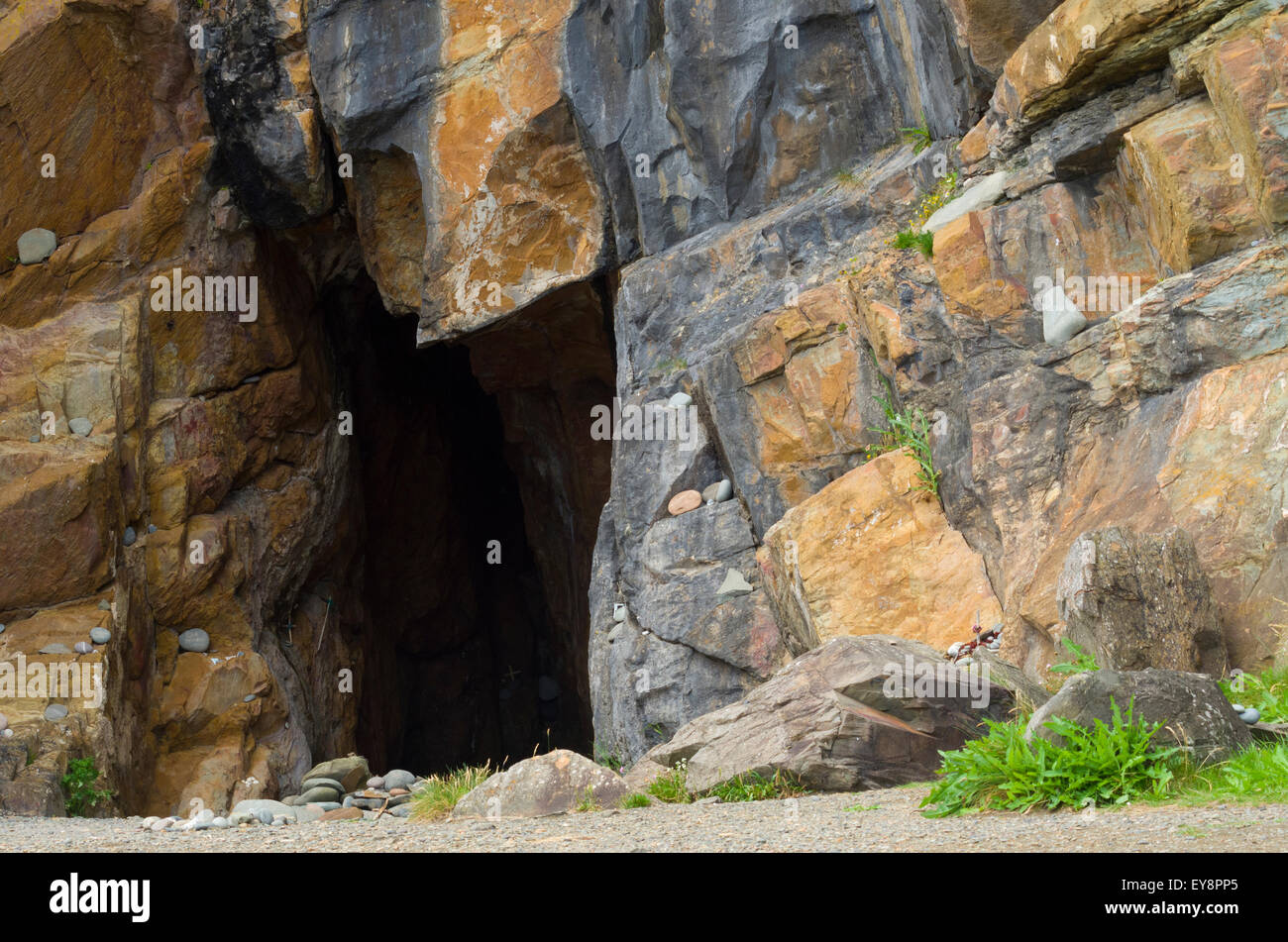 Saint Ninian's Cave, Port Castle Bay, Machars Coastline, Nr Whithorn ...