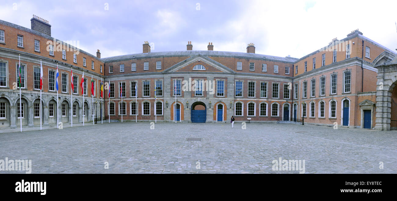 State Apartments in the Dublin Castle upper yard Stock Photo Alamy