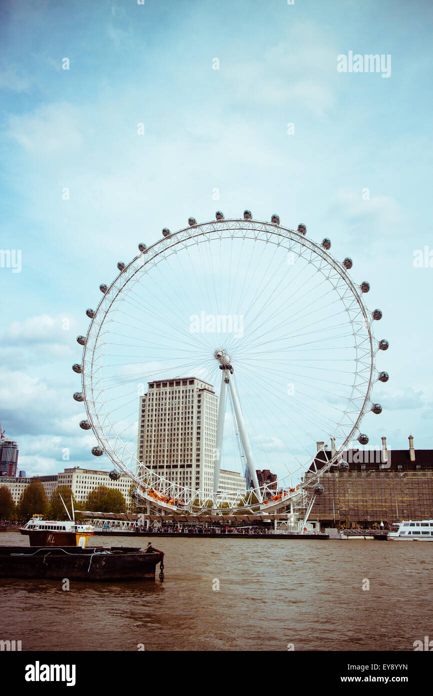 The London Eye Millennium Wheel Stock Photo Alamy