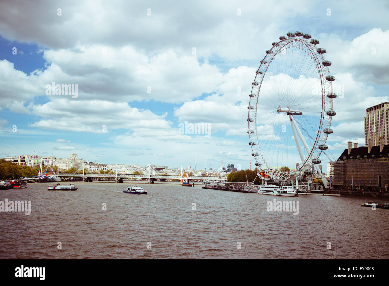 The London Eye, Millennium Wheel. Stock Photo