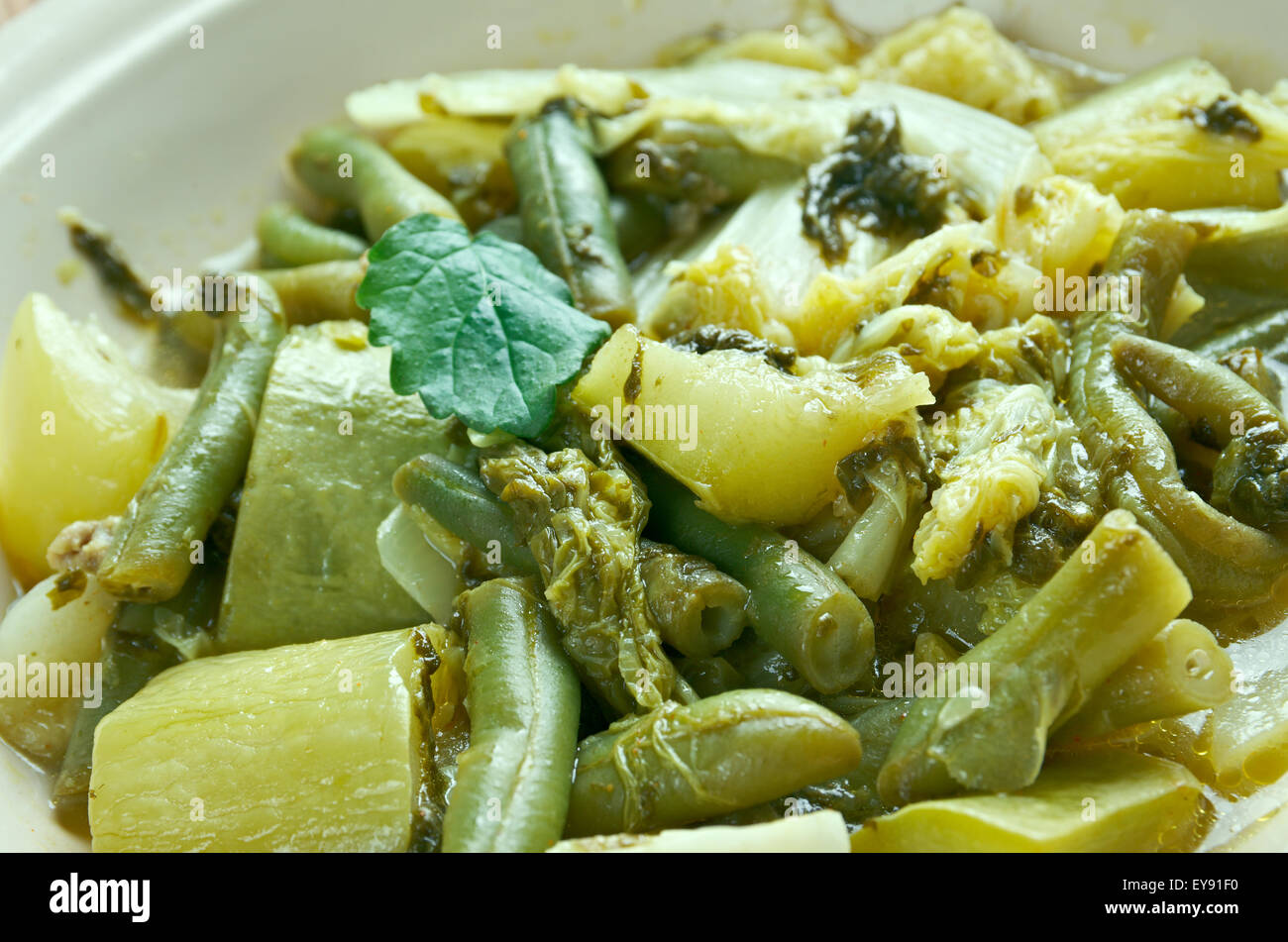 Utan Vegetables vegetable soupy dish of the Philippines Stock Photo