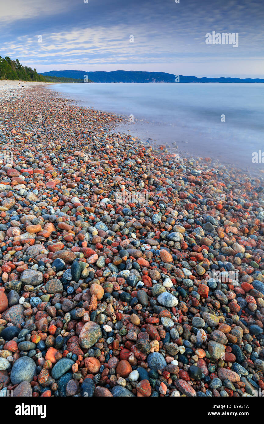 Pebble beach on Lake Superior at Agawa Bay, Lake Superior Provincial