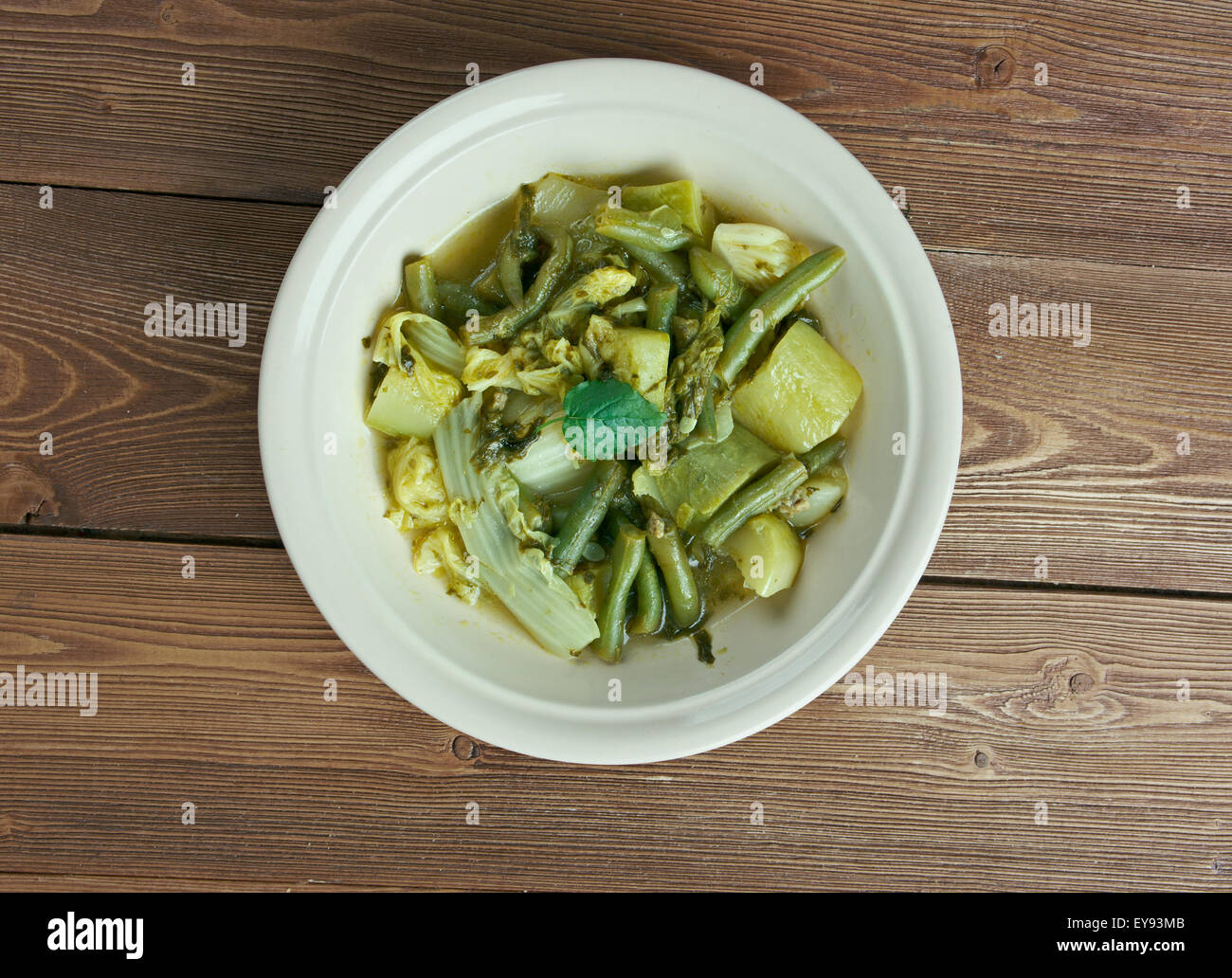 Utan Vegetables vegetable soupy dish of the Philippines Stock Photo