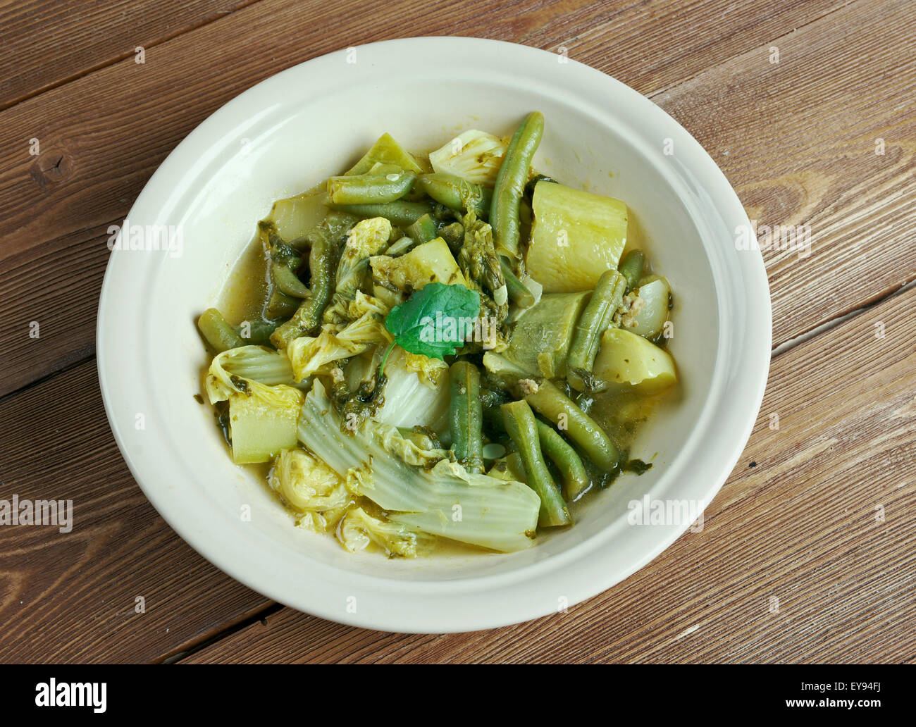 Utan Vegetables vegetable soupy dish of the Philippines Stock Photo
